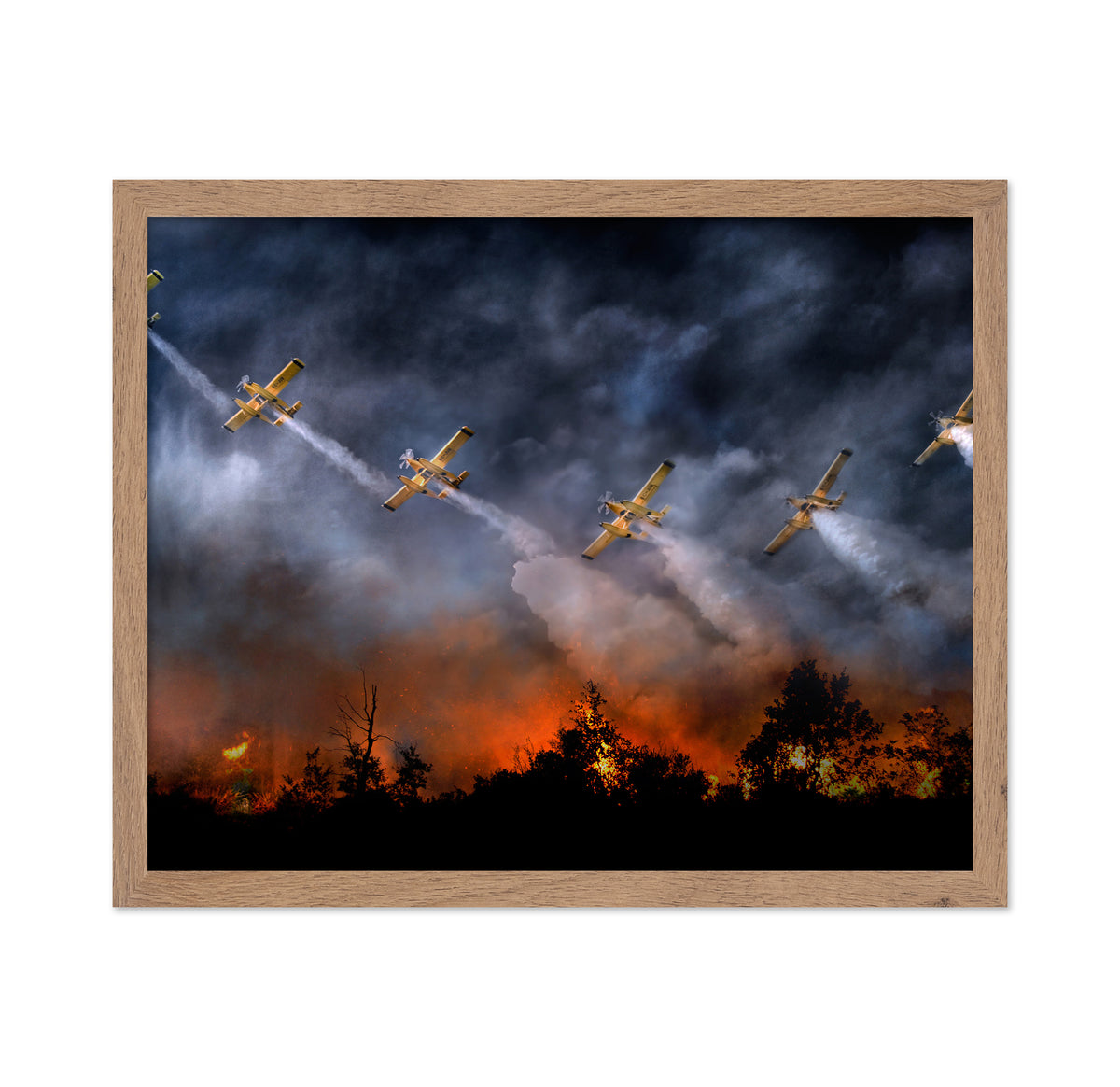 Firefighting Planes in Action