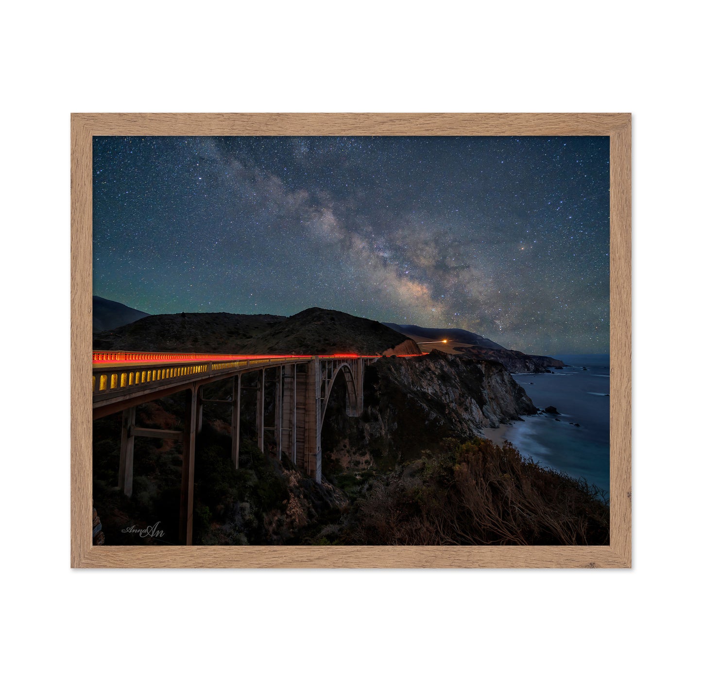 Bixby Creek Bridge At Night