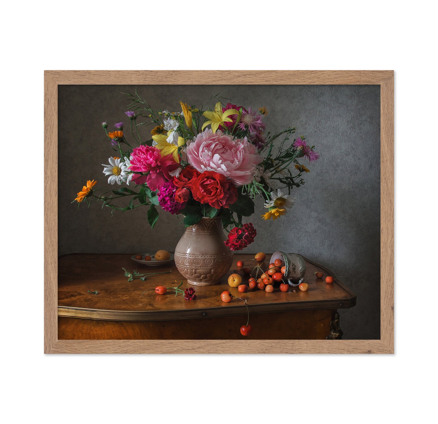 Flowers and Cherries