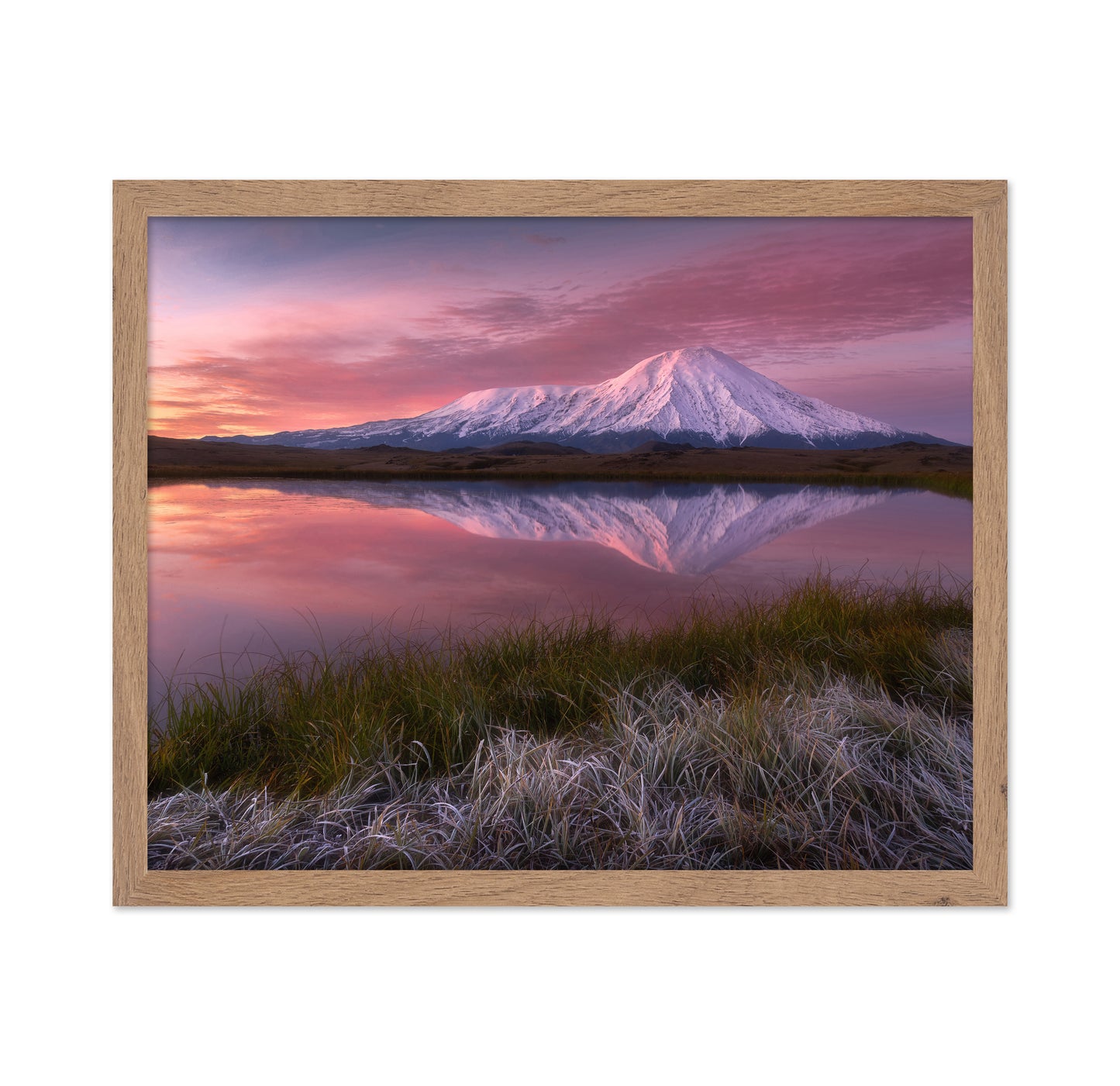 Frosty Morning At Tolbachik Volcano