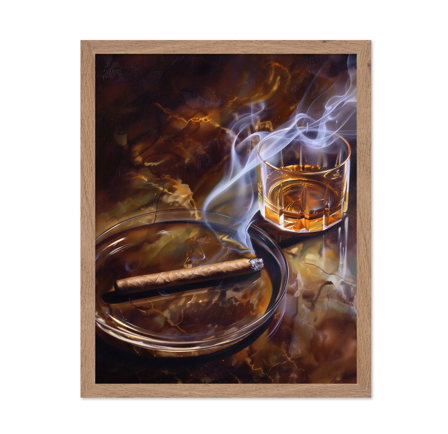 Whiskey and cigar