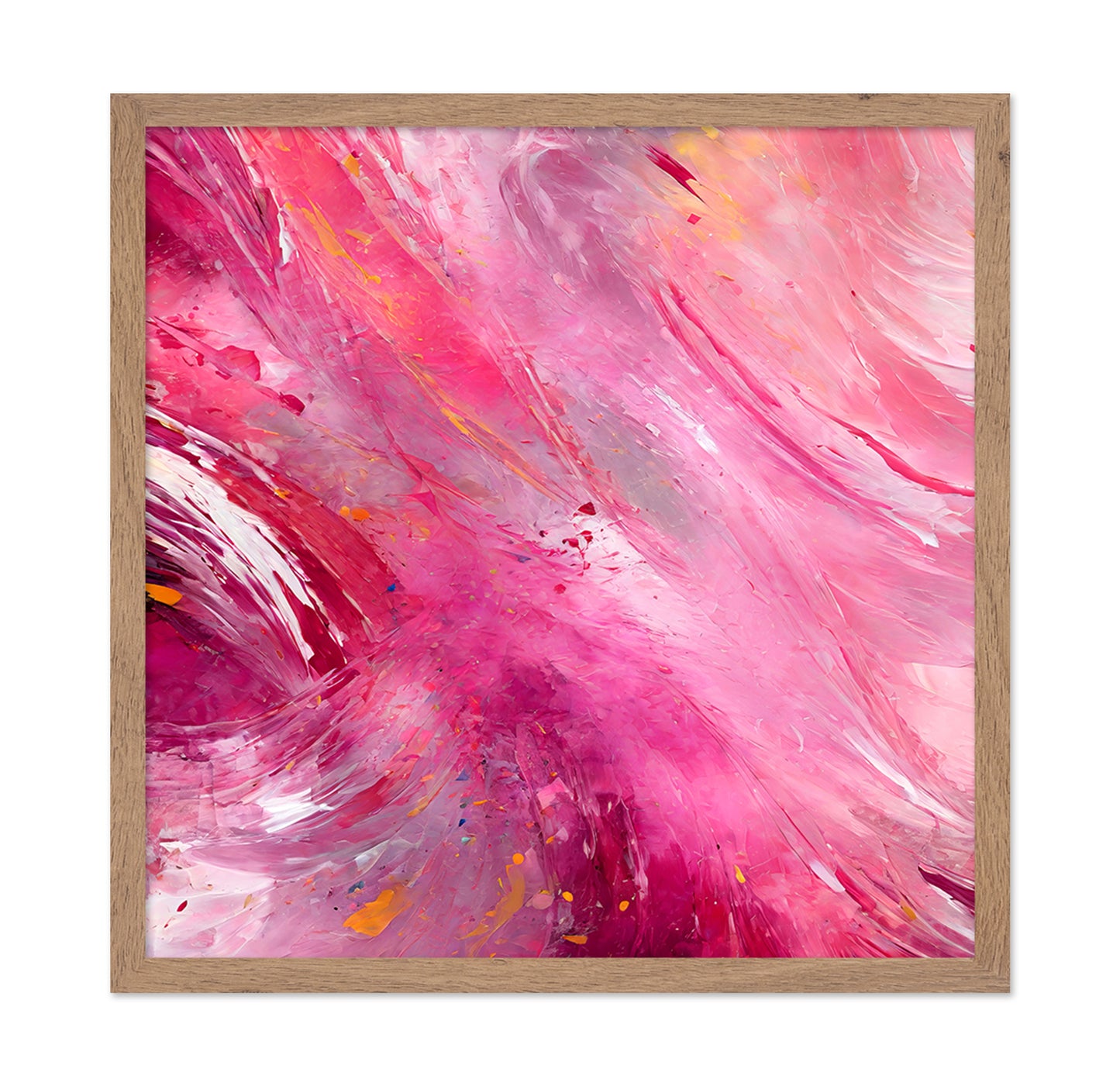 Vibrant Abstract with Bold Pink