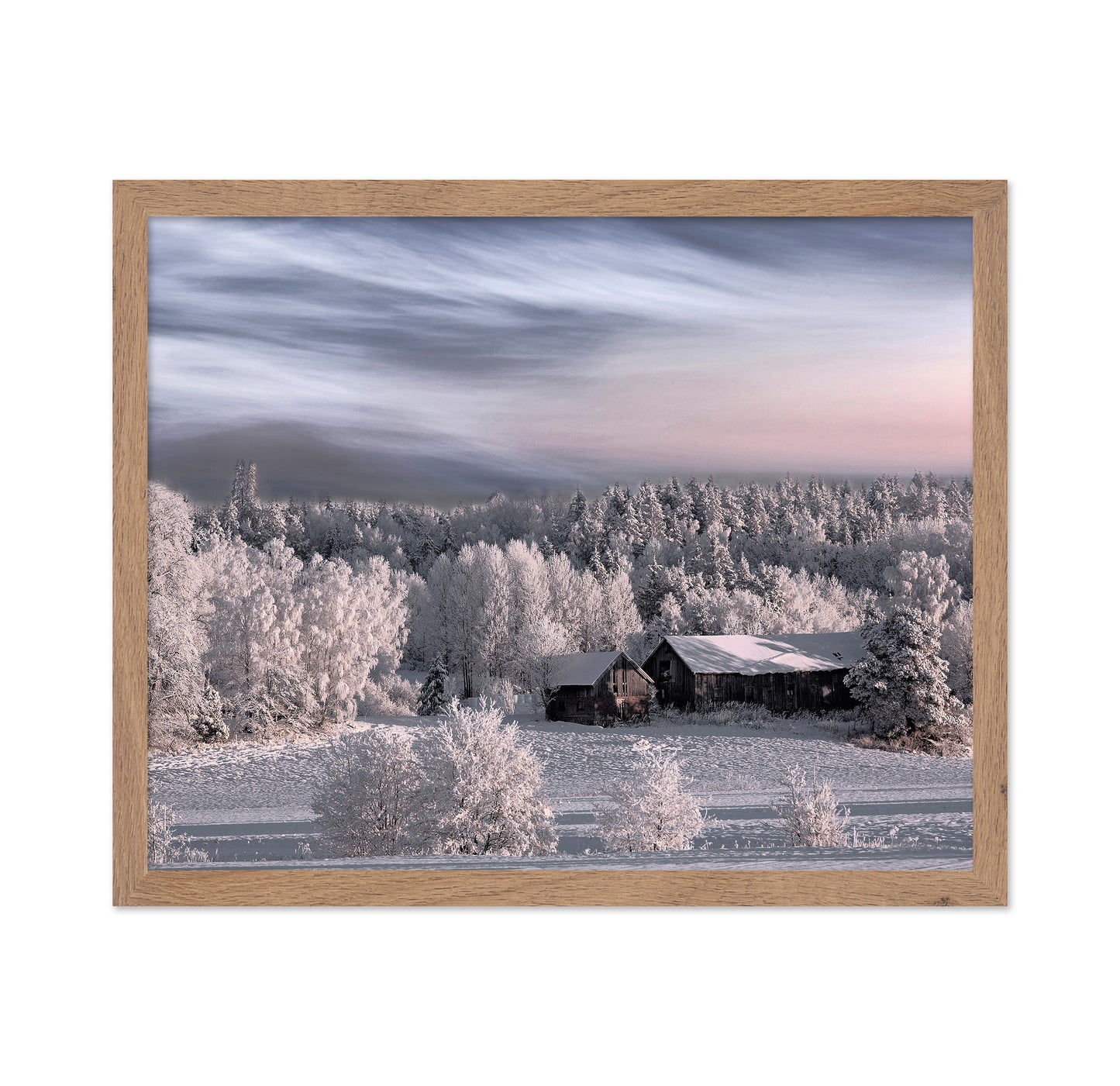 Snowy Morning House