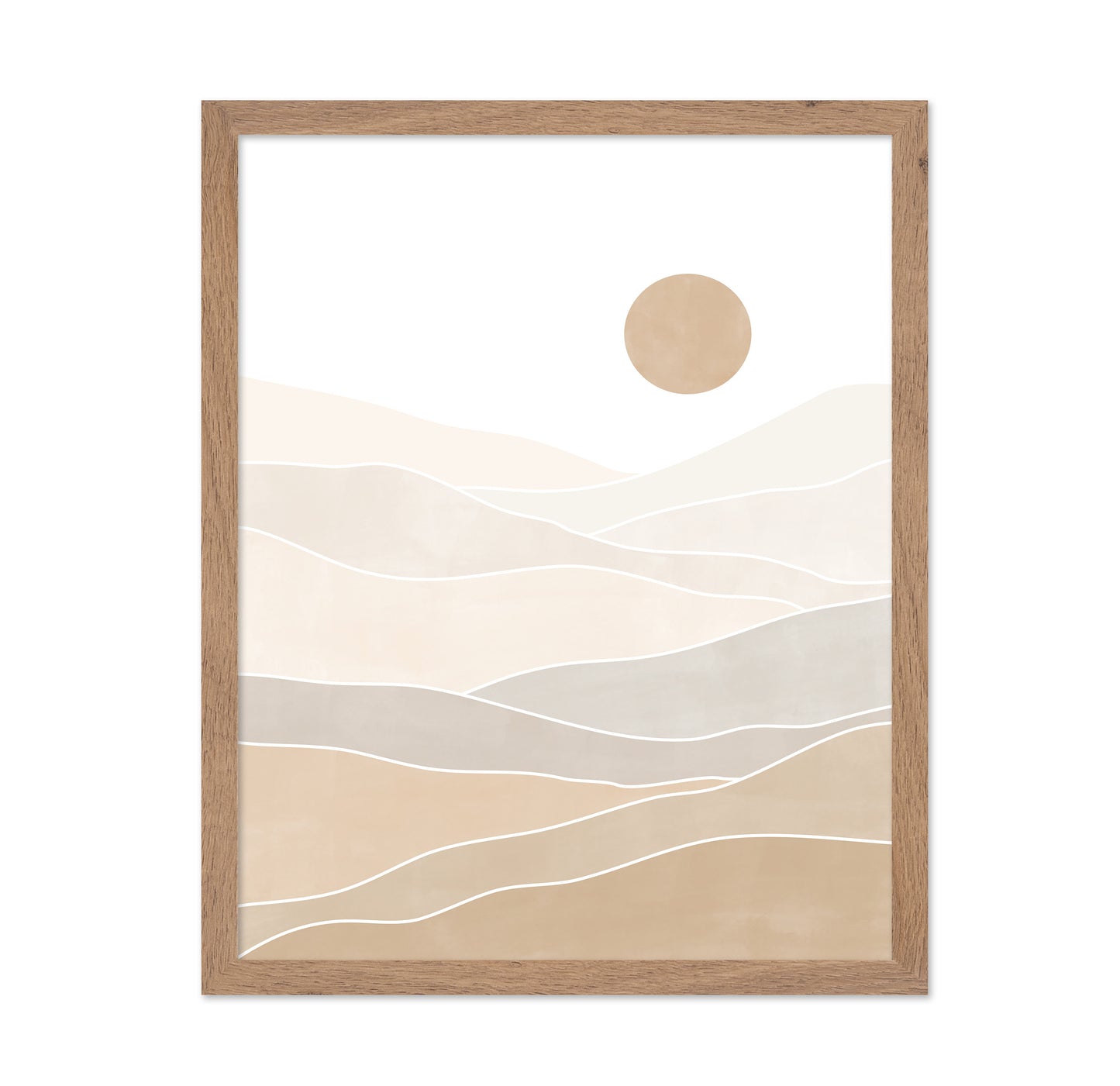 Abstract Beige Landscape