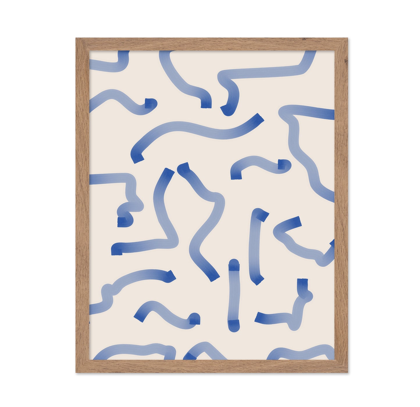 Blue Meandering Paths