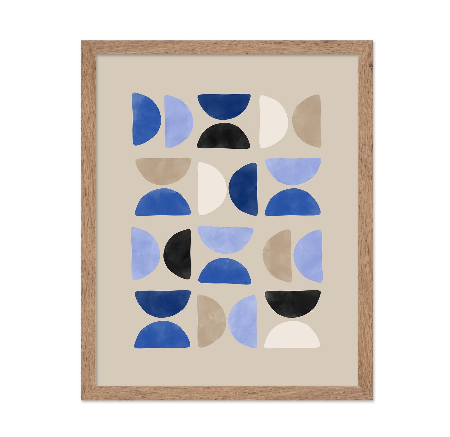Geometric Shapes In A Minimalist Pattern