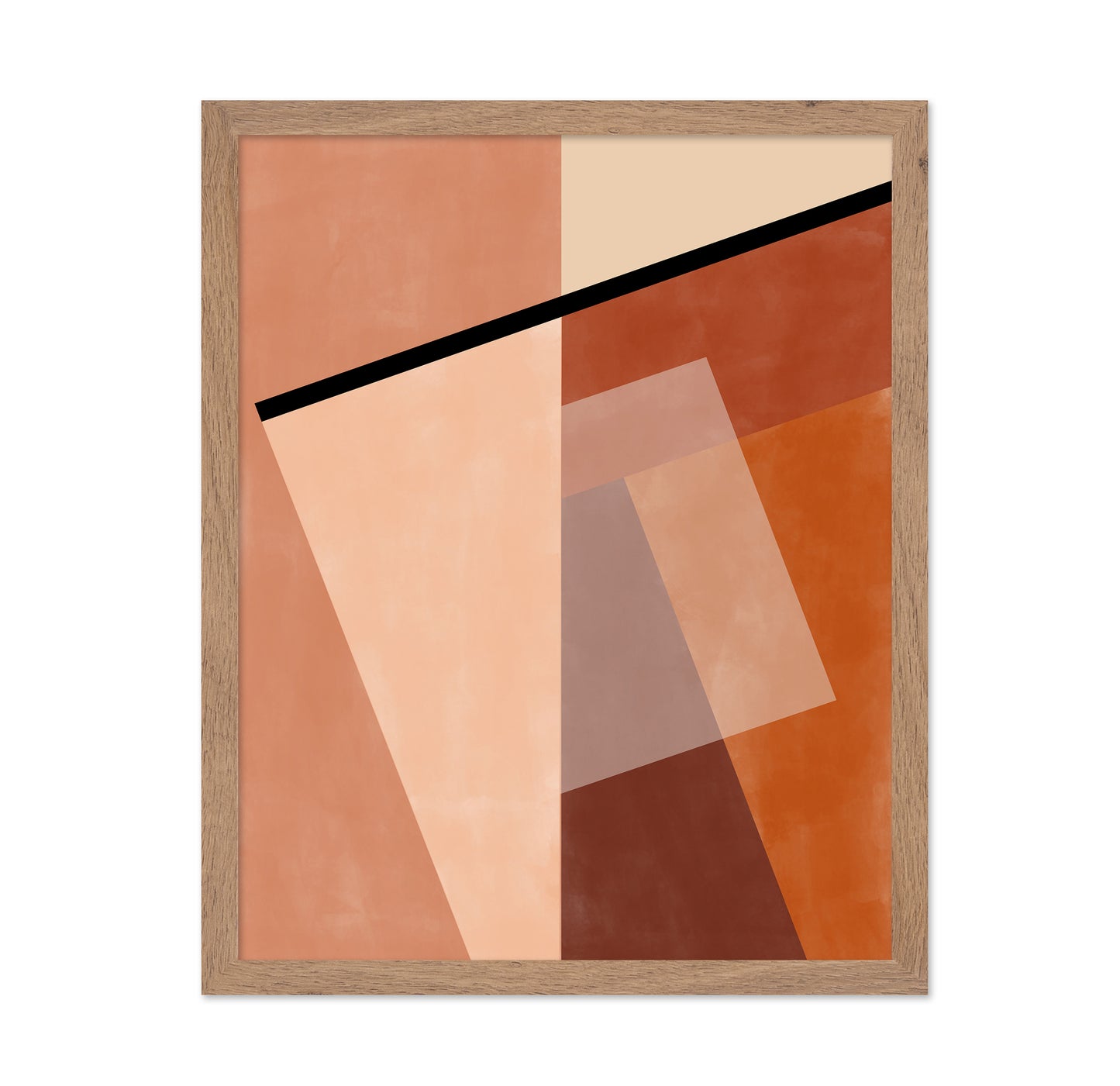 Geometric Shapes And Warm Earth Tones