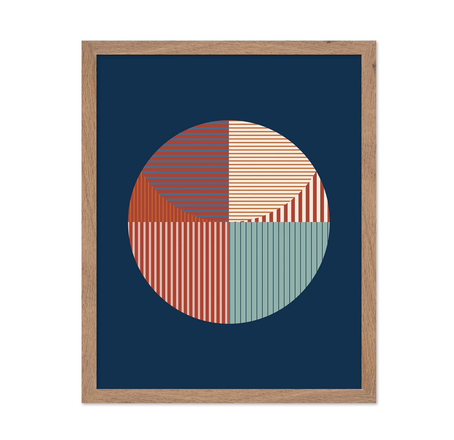 Abstract Geometric Art With A Circular