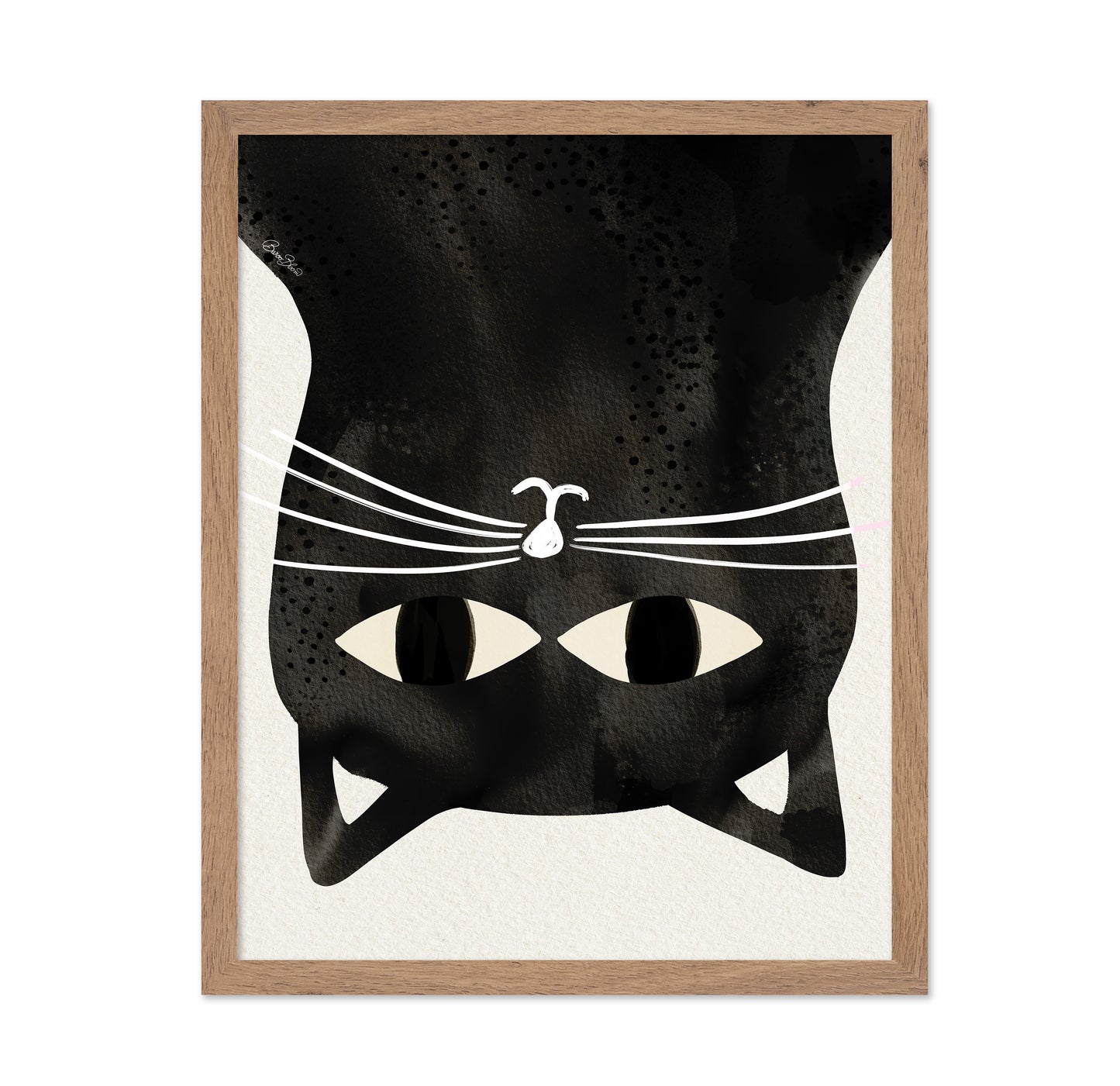 Black Cat Upside Down