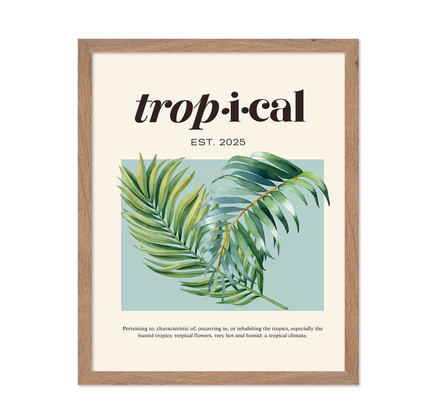 Tropical Botanical Palm Leaves