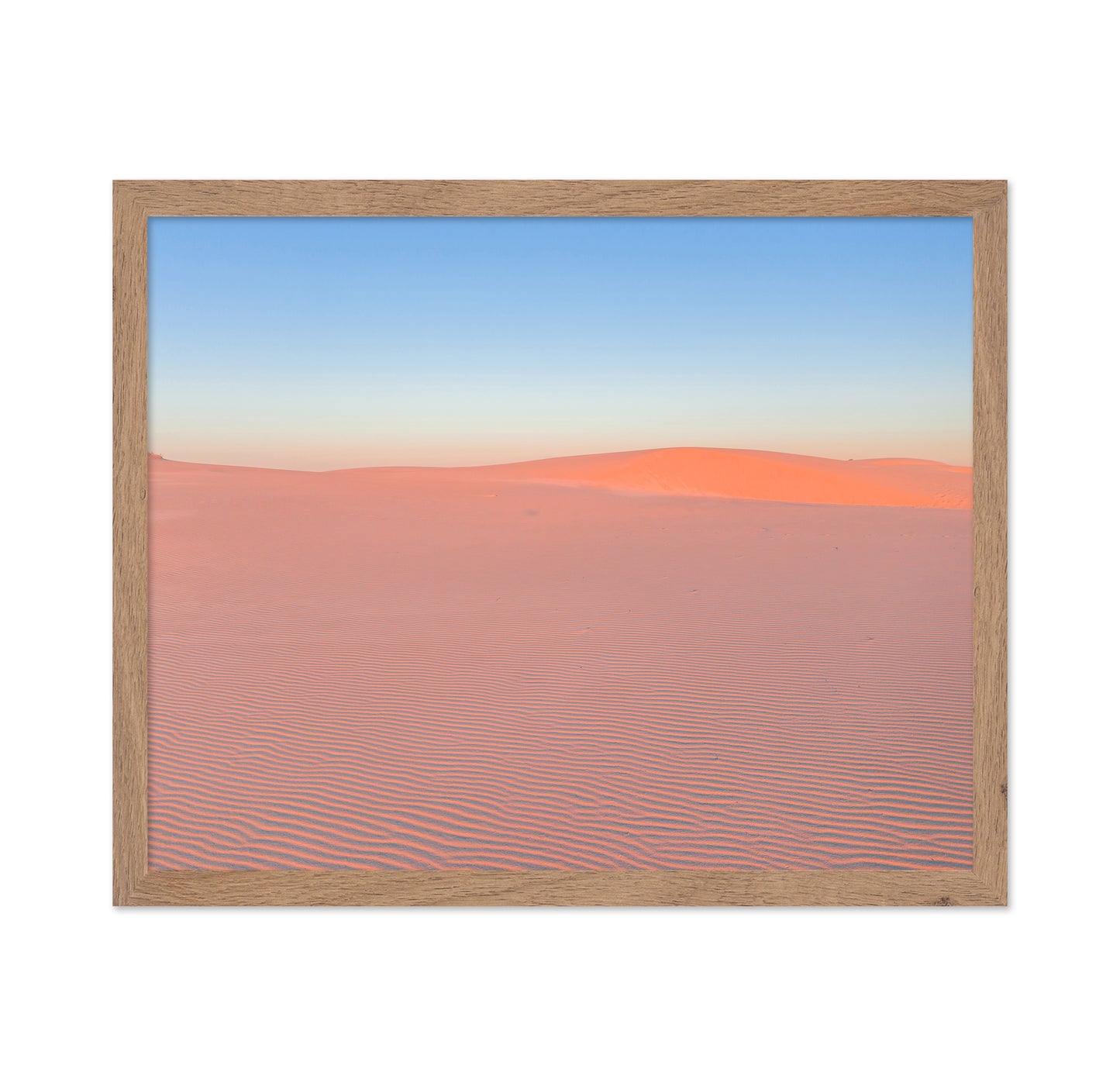 Serene Desert Landscape At Sunrise