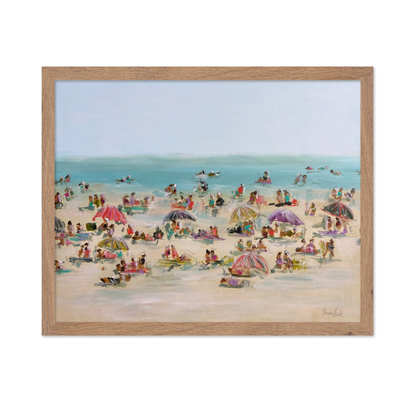 Impressionist Beach Scene