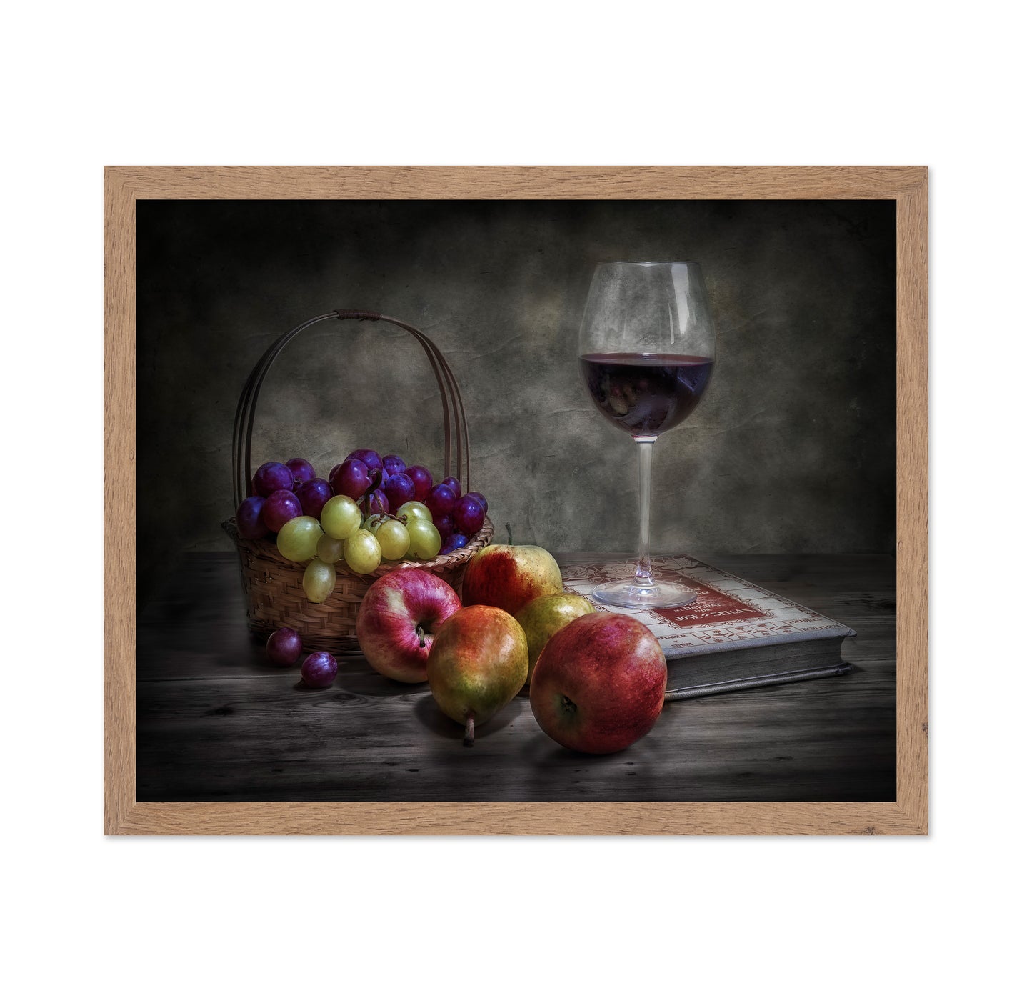 Wine Fruit And Reading.
