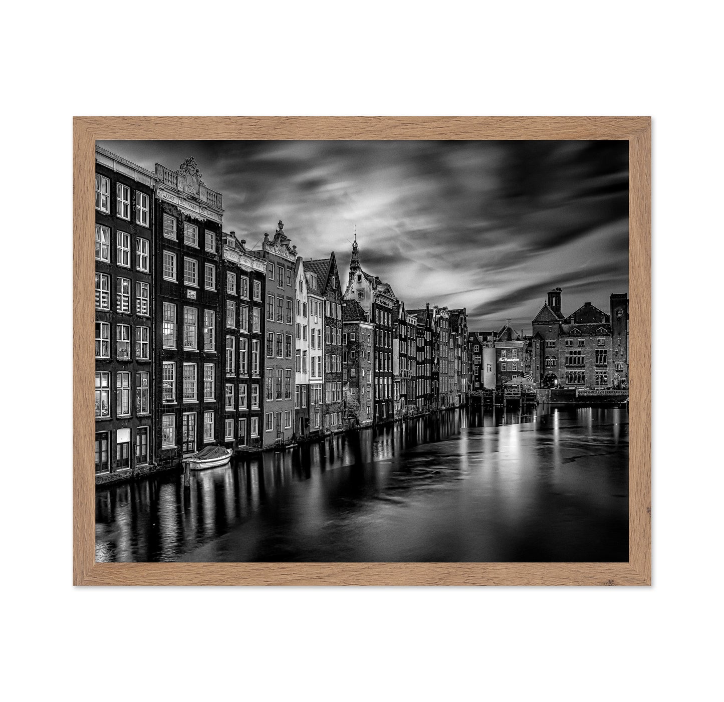 Houses Along The Damrak Channel