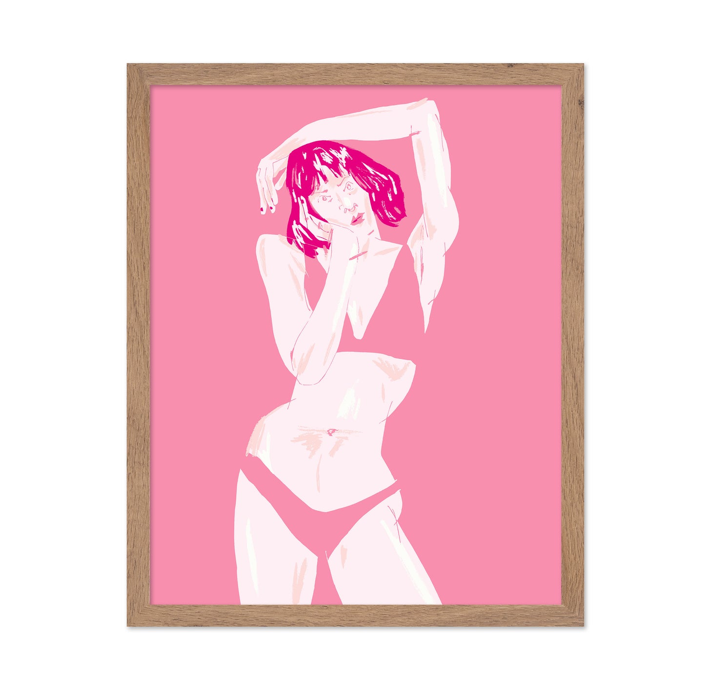 Young Girl In Underwear Pink