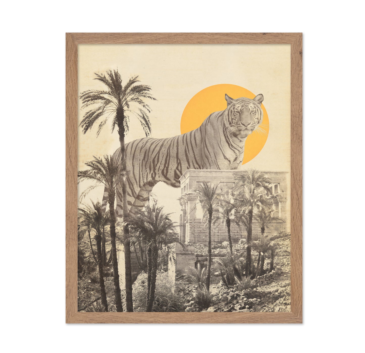 Giant Tiger In Ruins