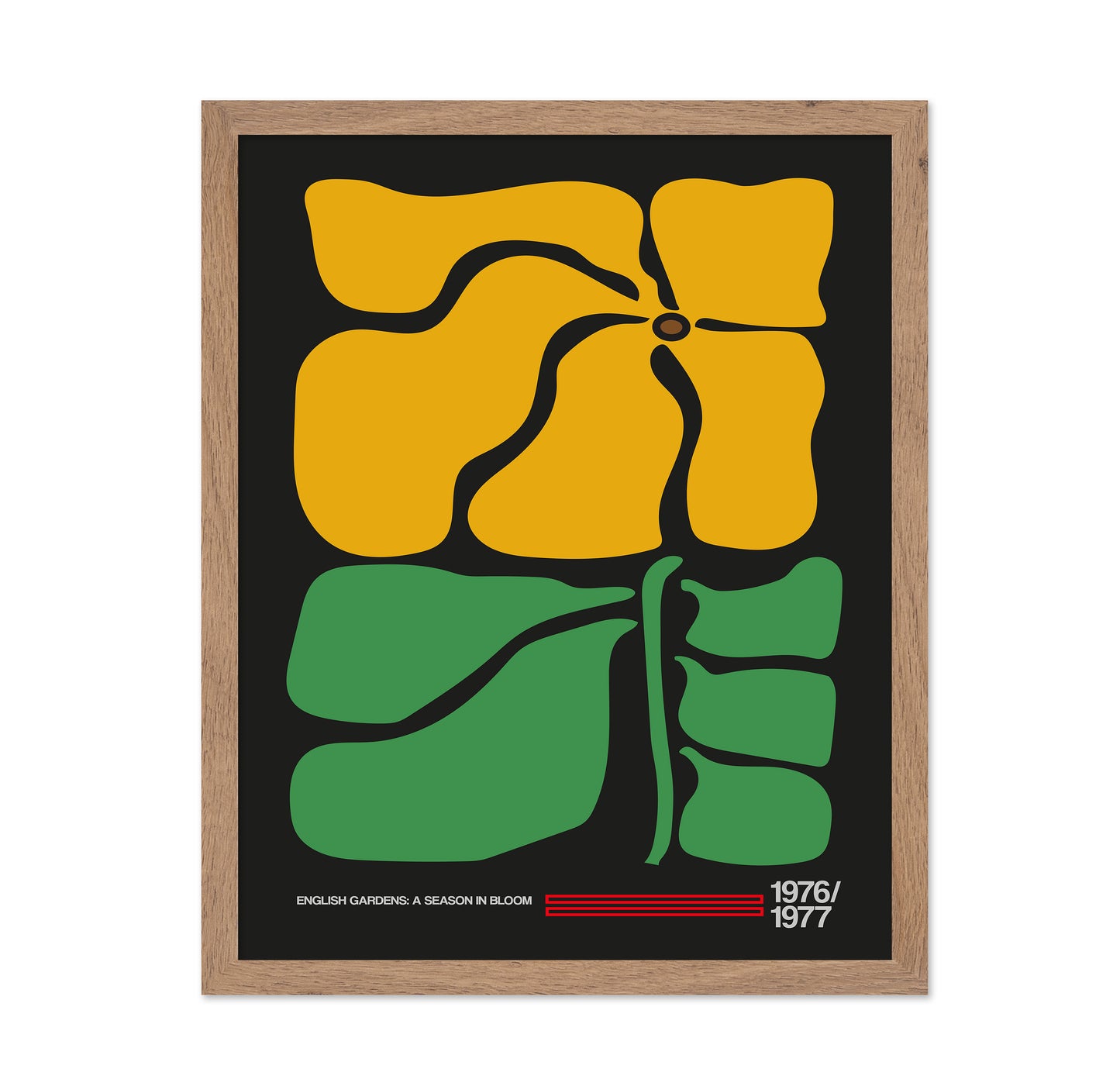 Abstract Mustard Flower
