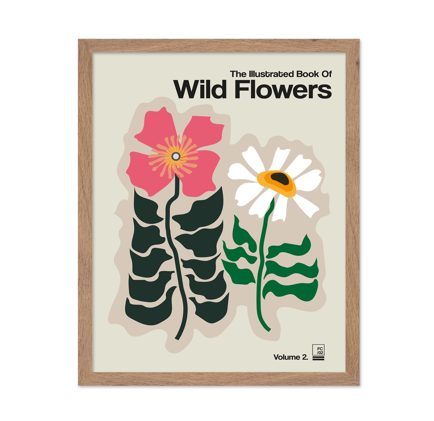 The Illustrated Book Of Wild Flowers Vol.2 Grey