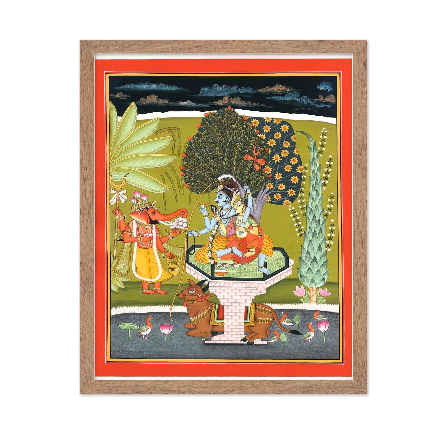 Lord Shiva With Shri Ganesha