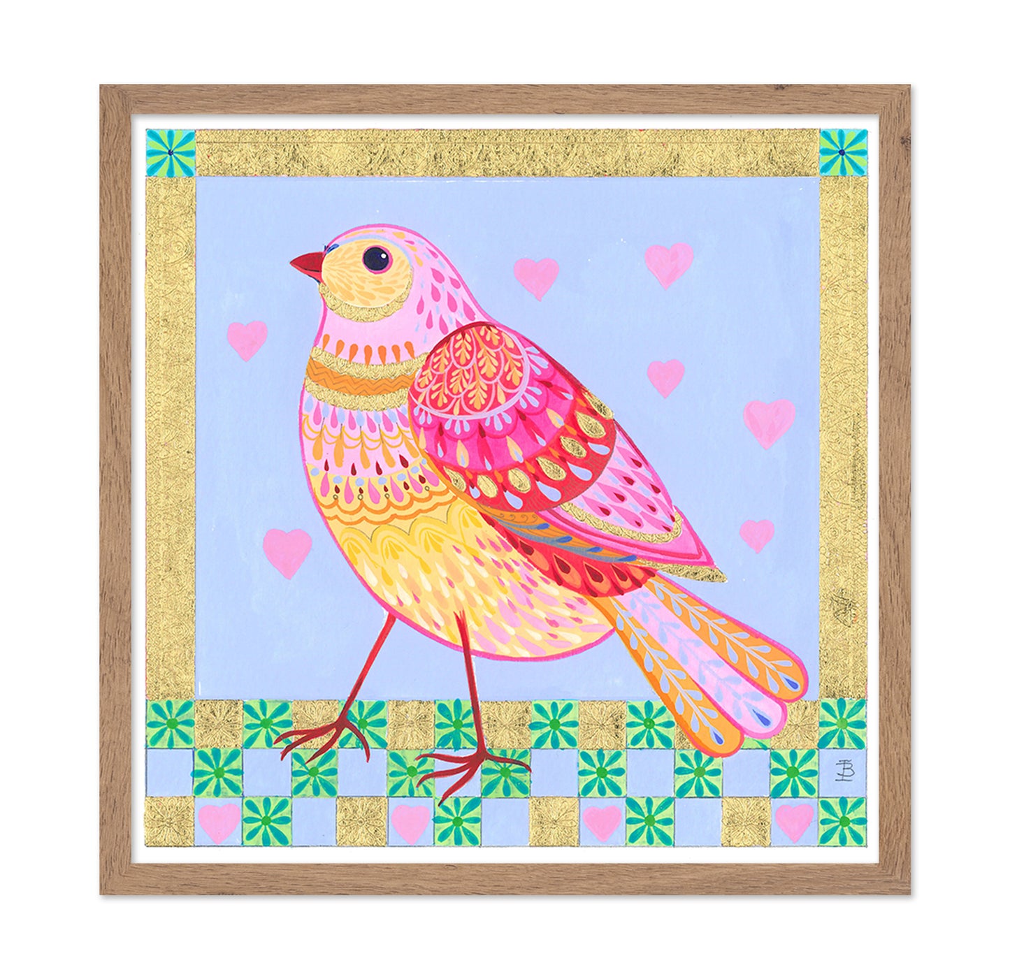 Jewelled Bird and Bouquet