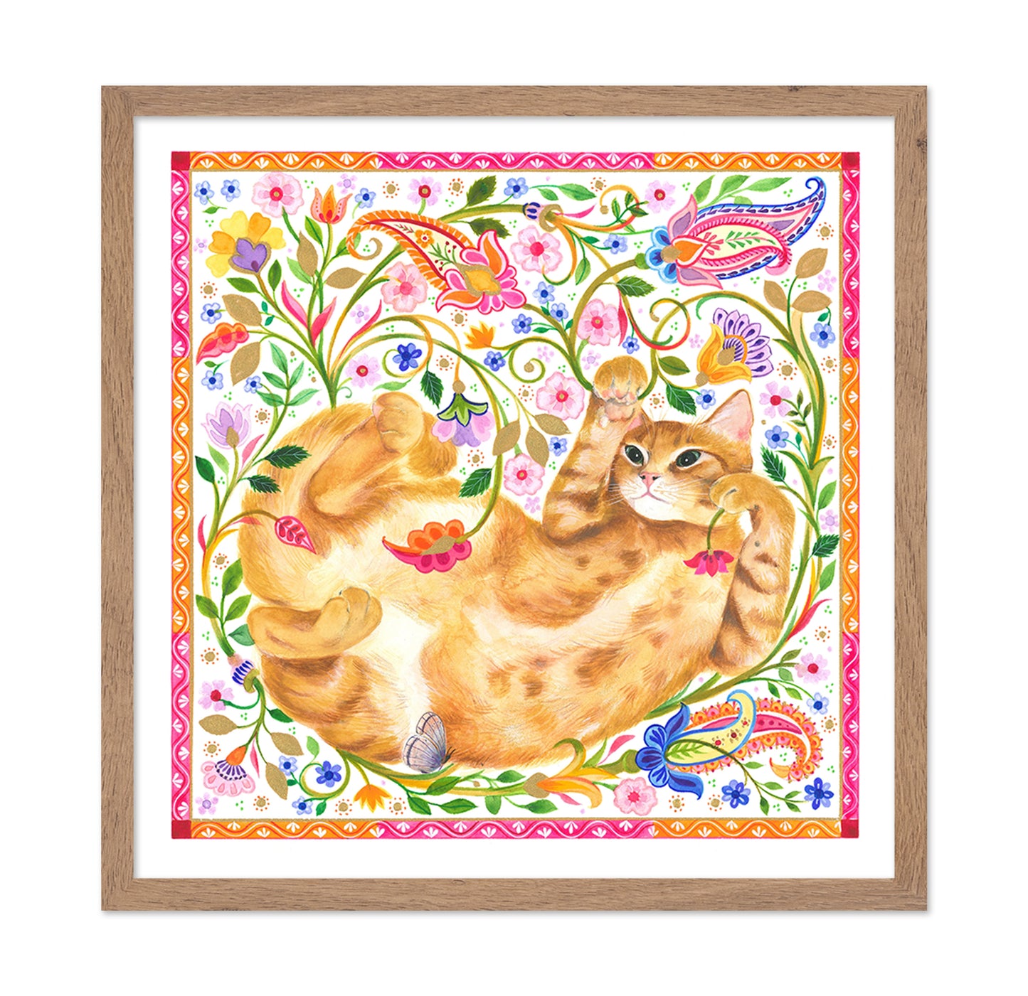 Paisley Ginger Cat