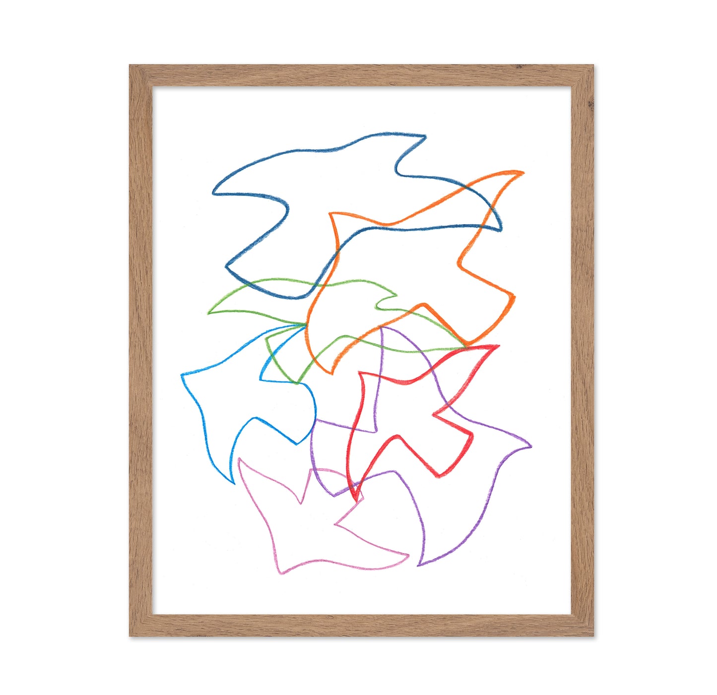 Abstract Birds in Motion
