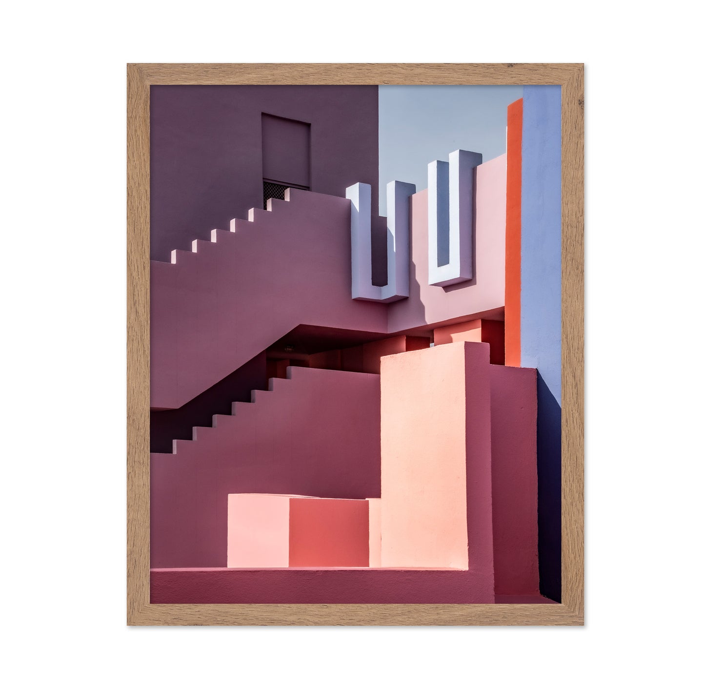 Pink Geometric Architecture