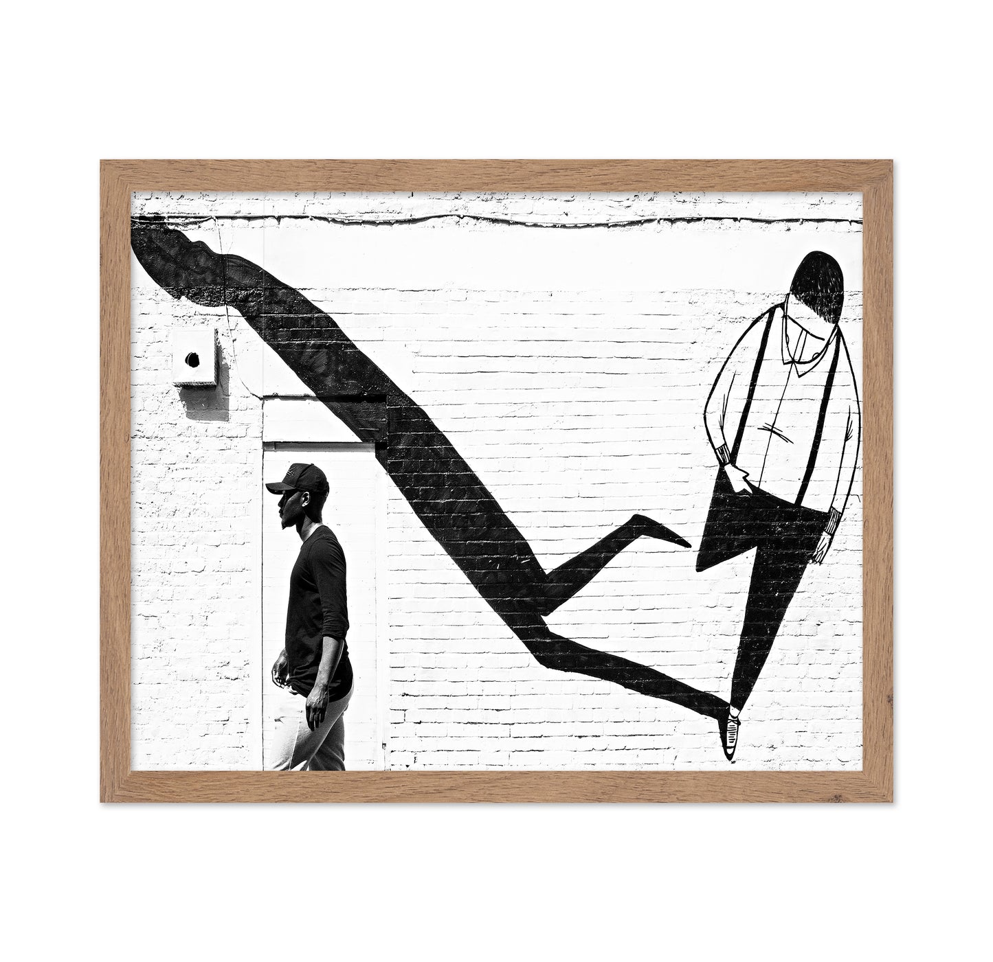 Street Art Shadow Figure
