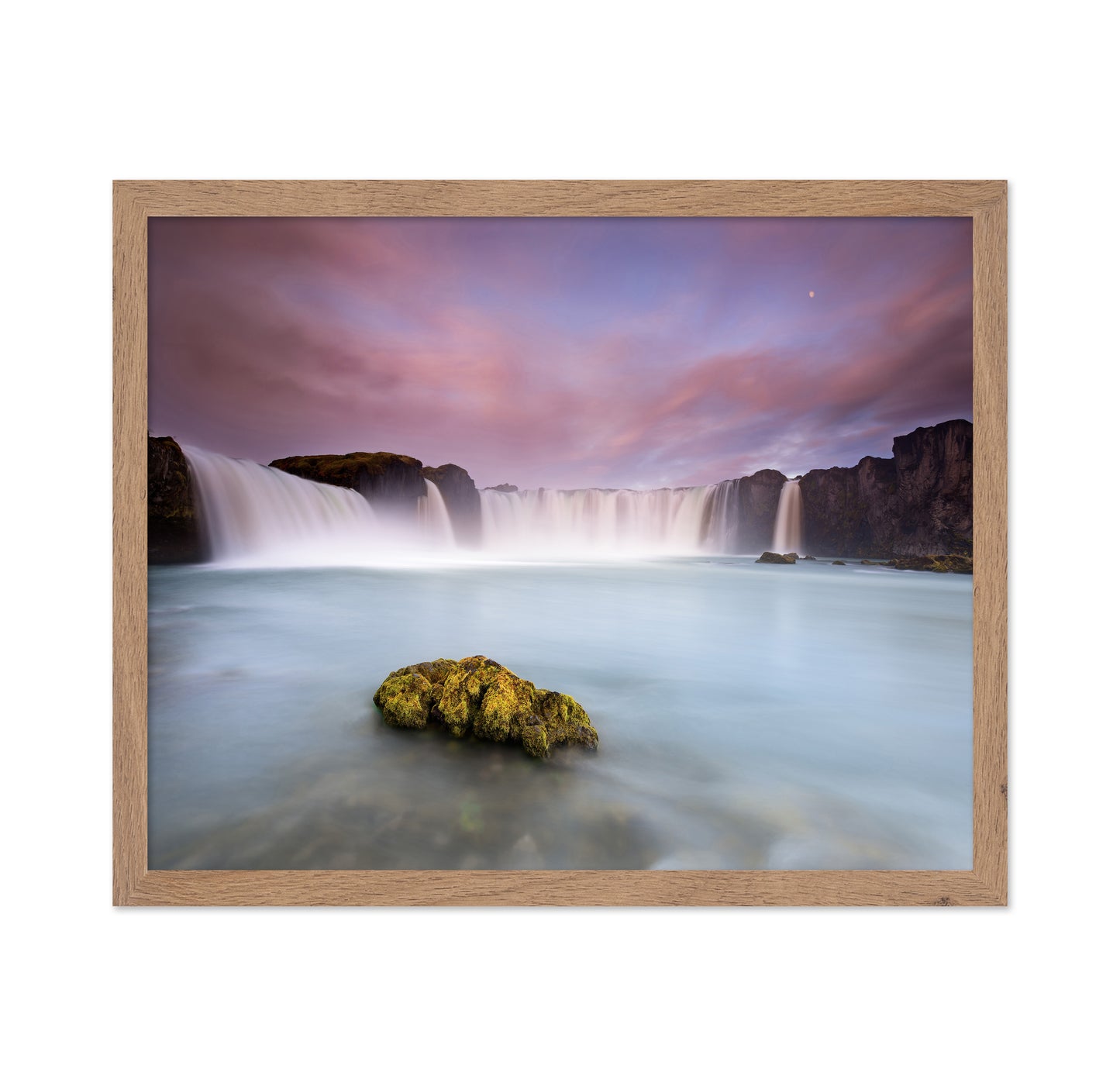 Godafoss and the Moon