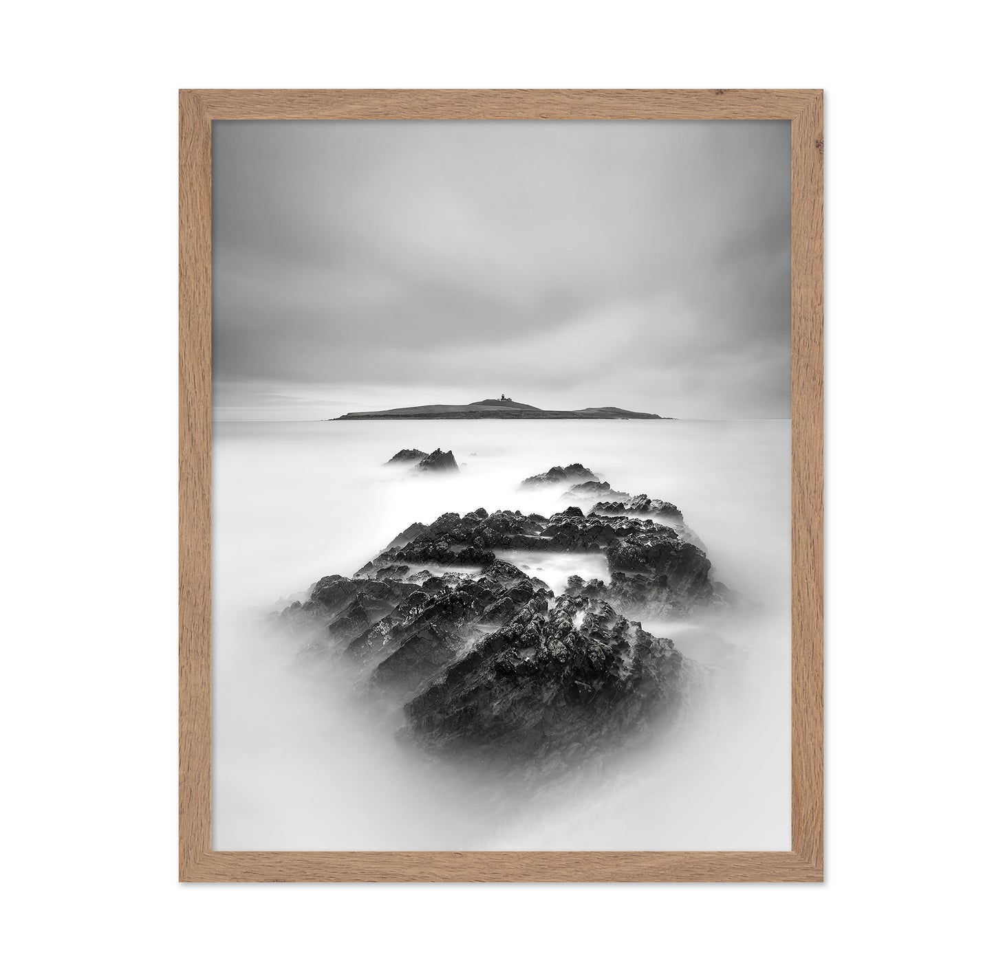 Rocks in White Mist