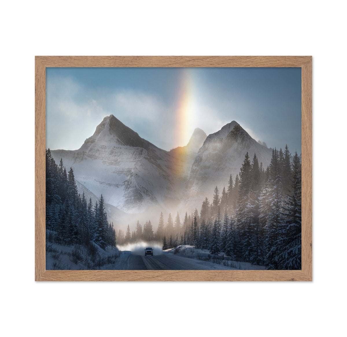 Riding Under Frozen Rainbow