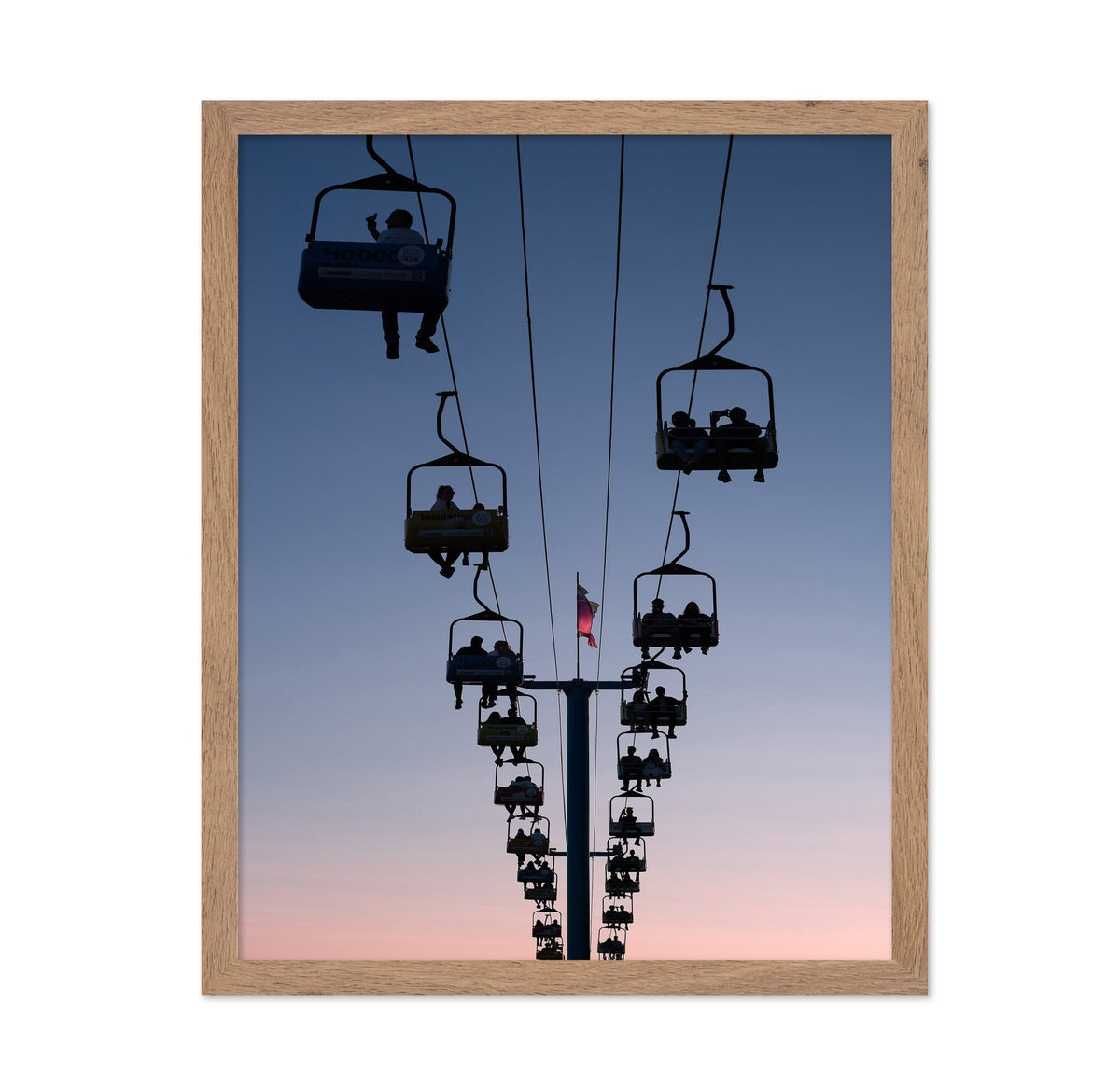Cable Cars Toward the Dusk
