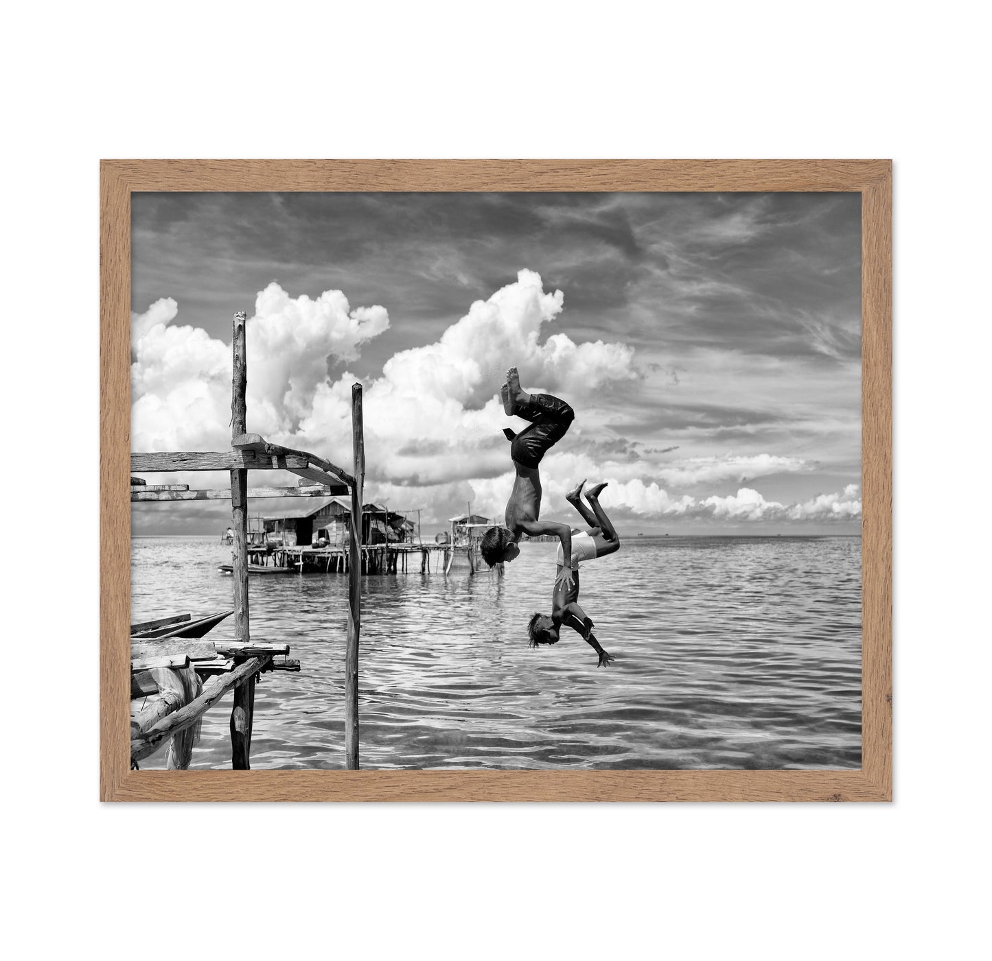 Siblings Somersaulting in Borneo