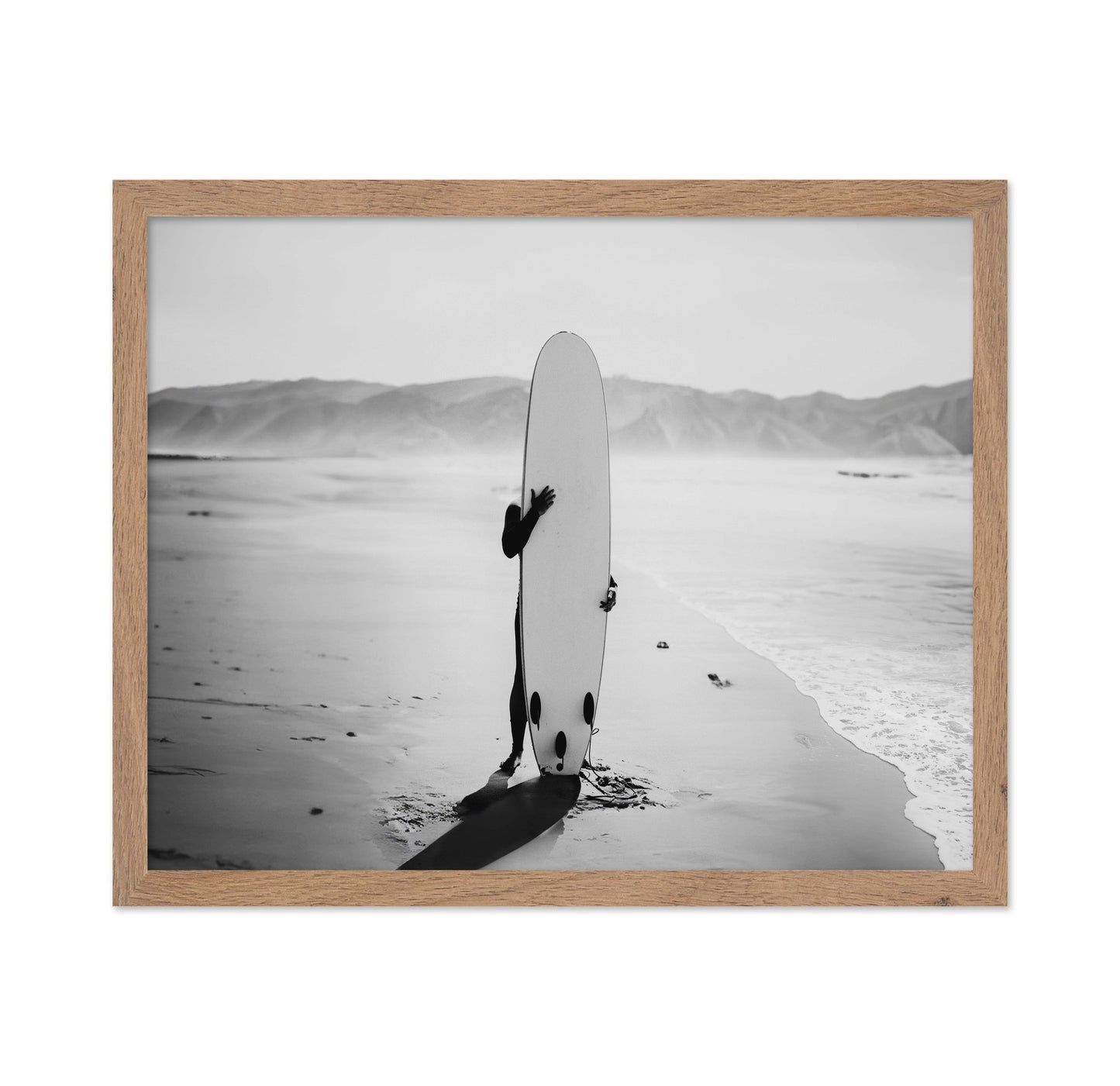 Hiding with Surfboard