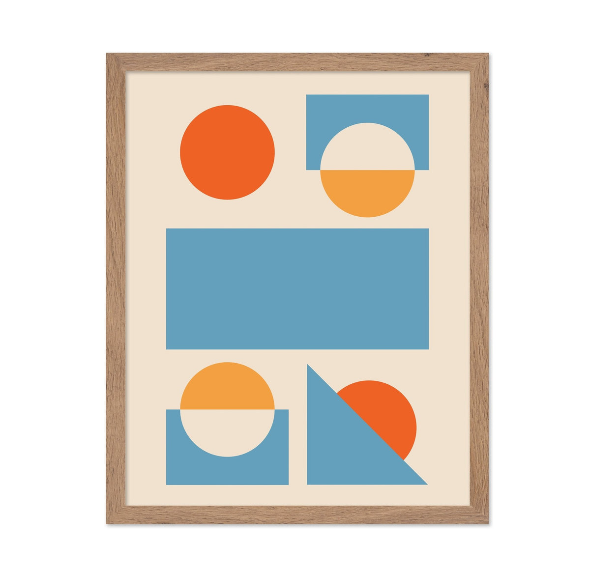 Bright Minimal Shapes Series No 2