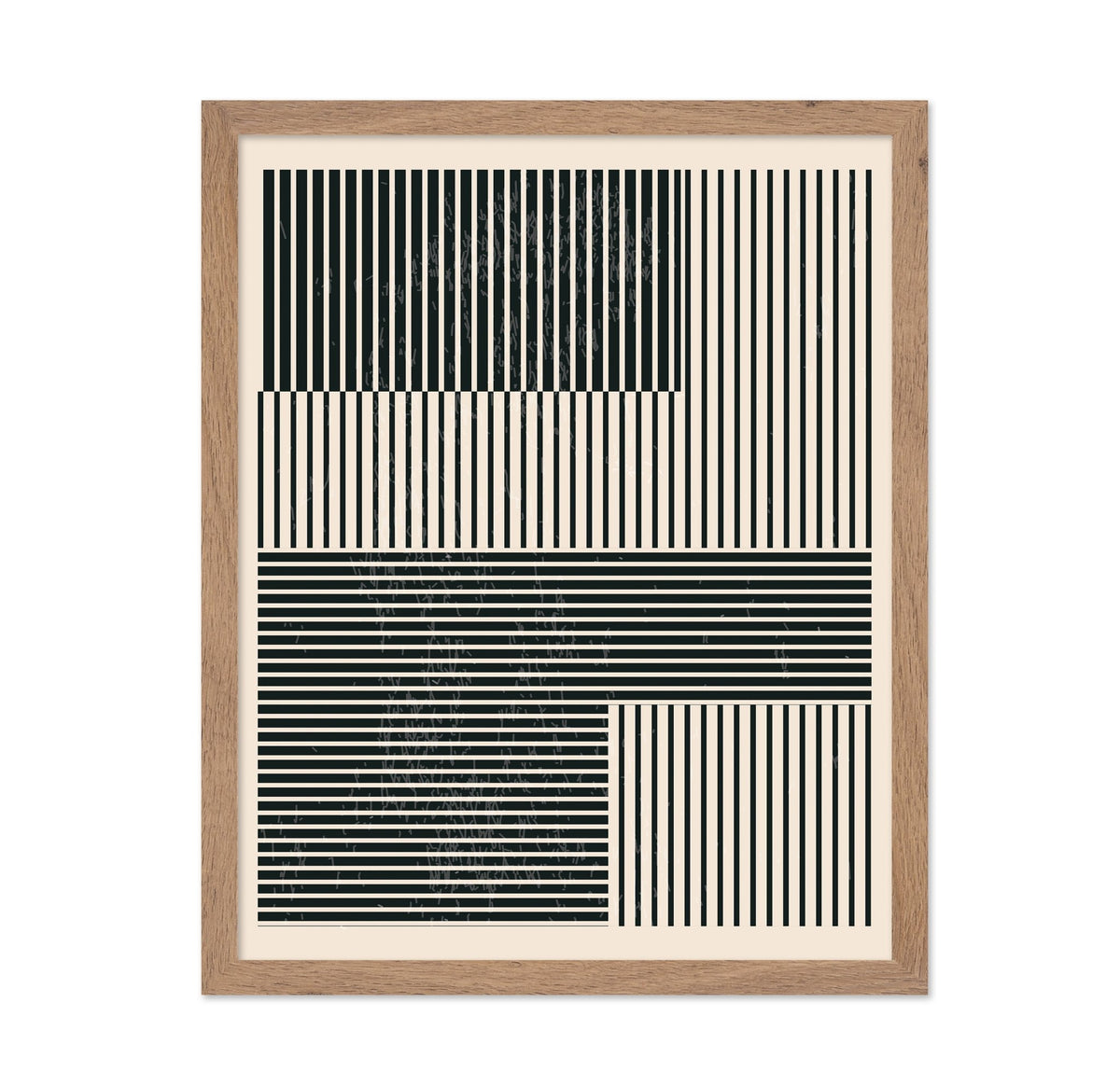 Black and White Geometric Shapes No 1