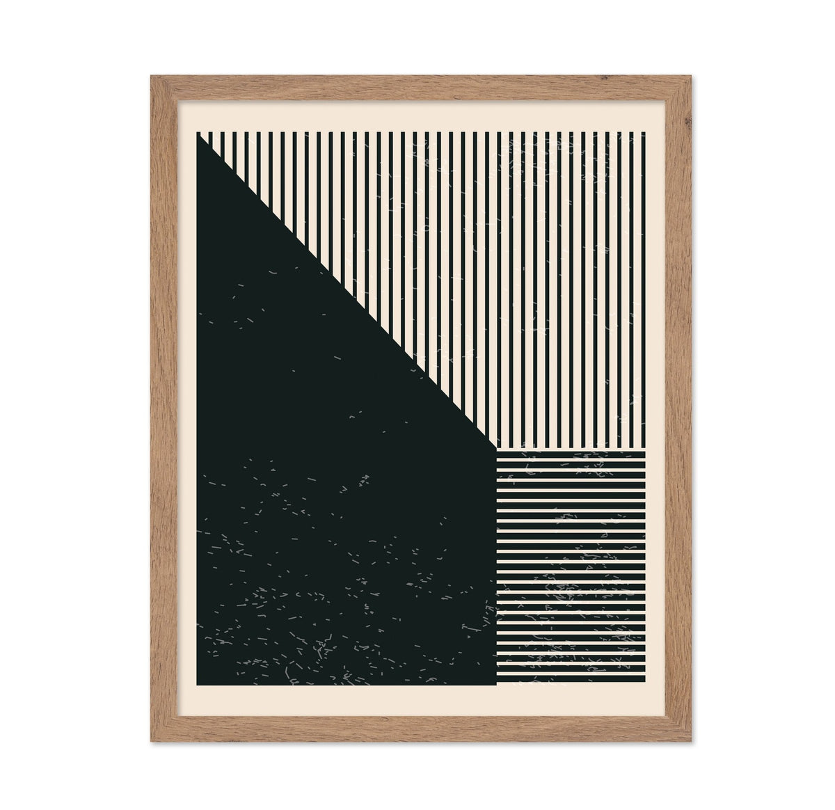 Black and White Geometric Shapes No 3