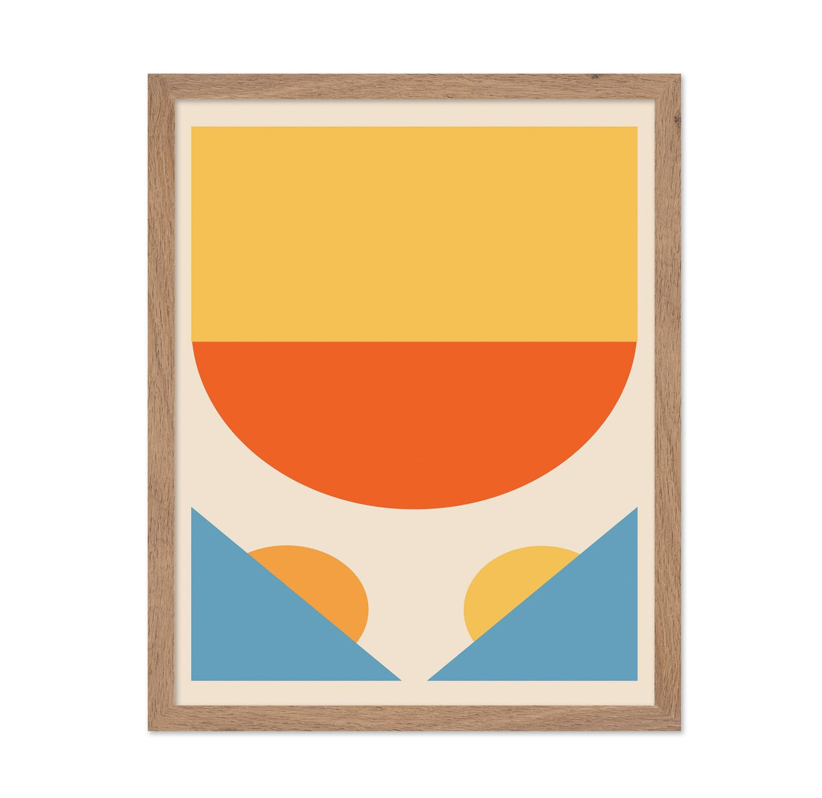 Bright Minimal Shapes Series No 1