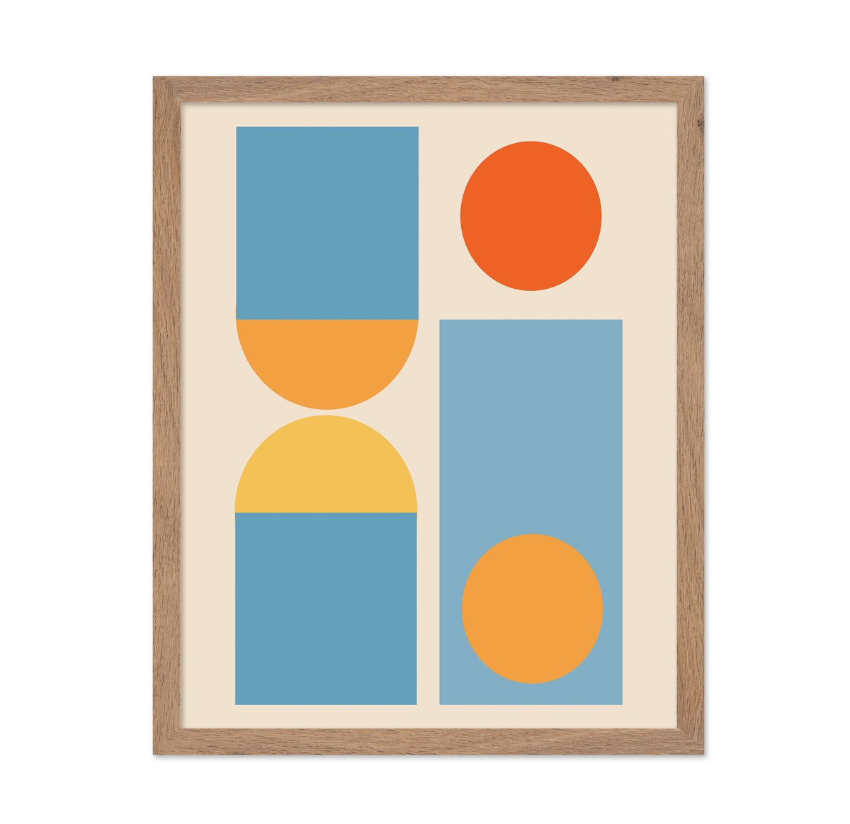 Bright Minimal Shapes Series No 4