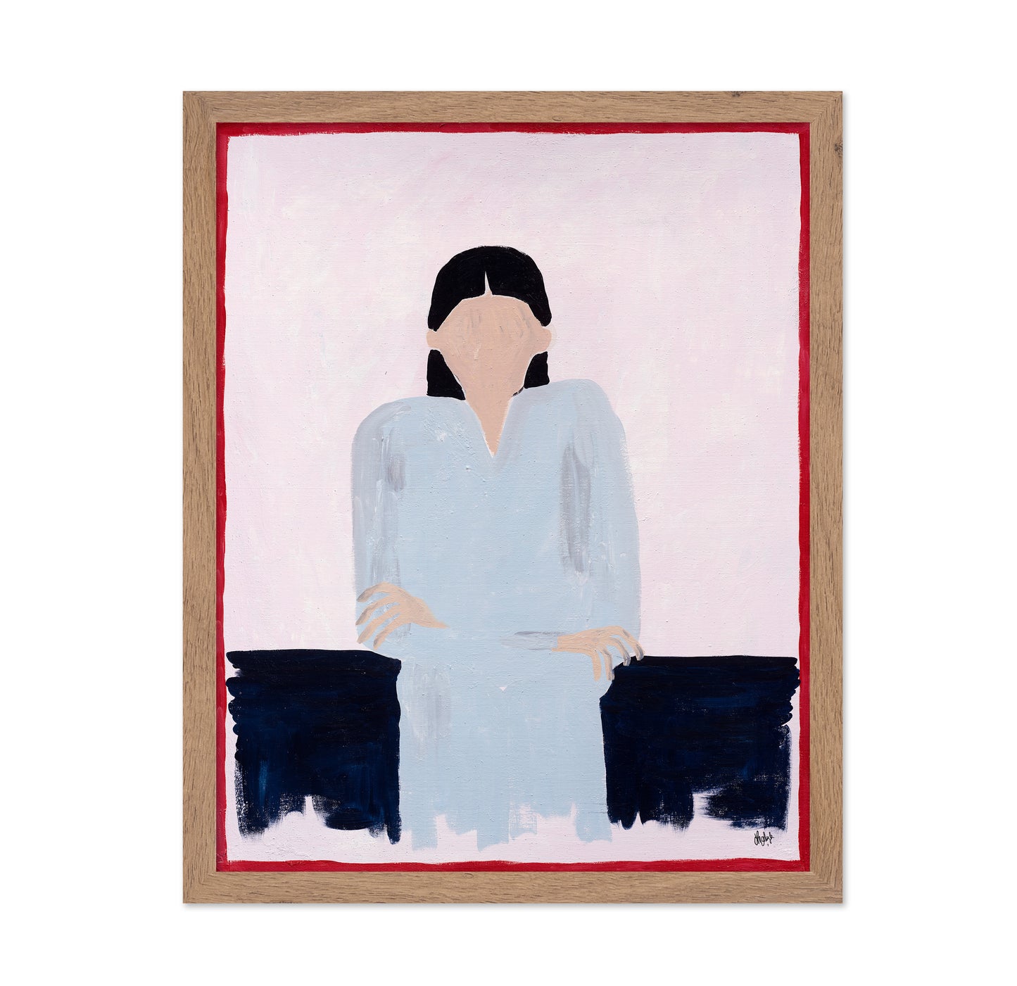 Enigmatic Figure with a Faceless Expression