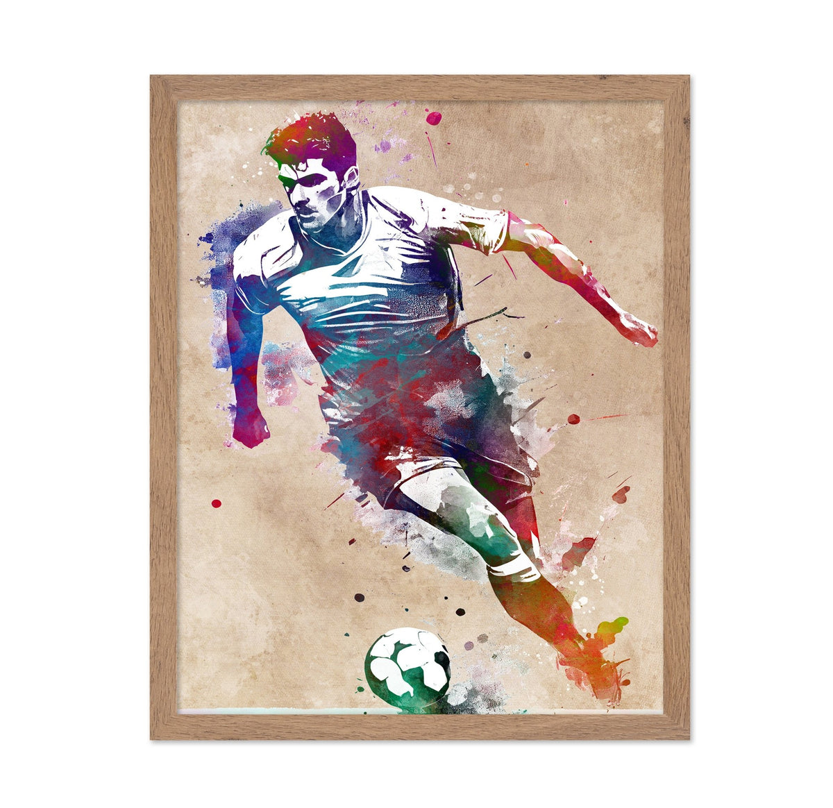 Soccer Player Sport Art
