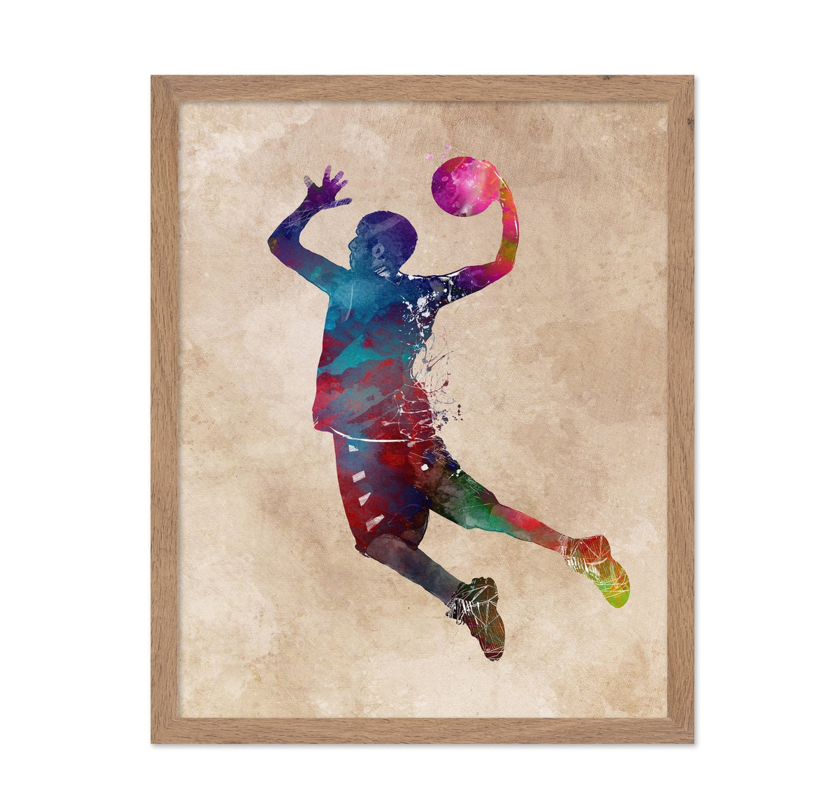 Colorful Basketball Player