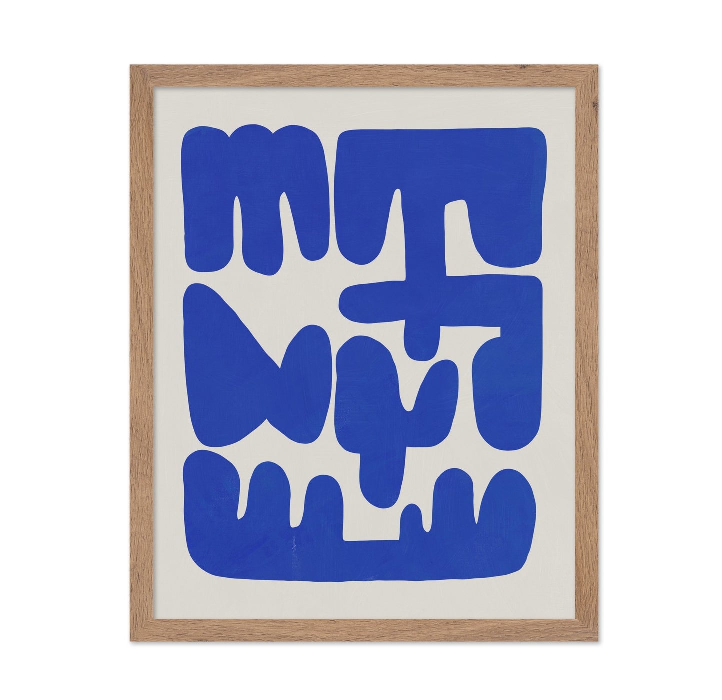 Irregular Shape Arrangement In Blue