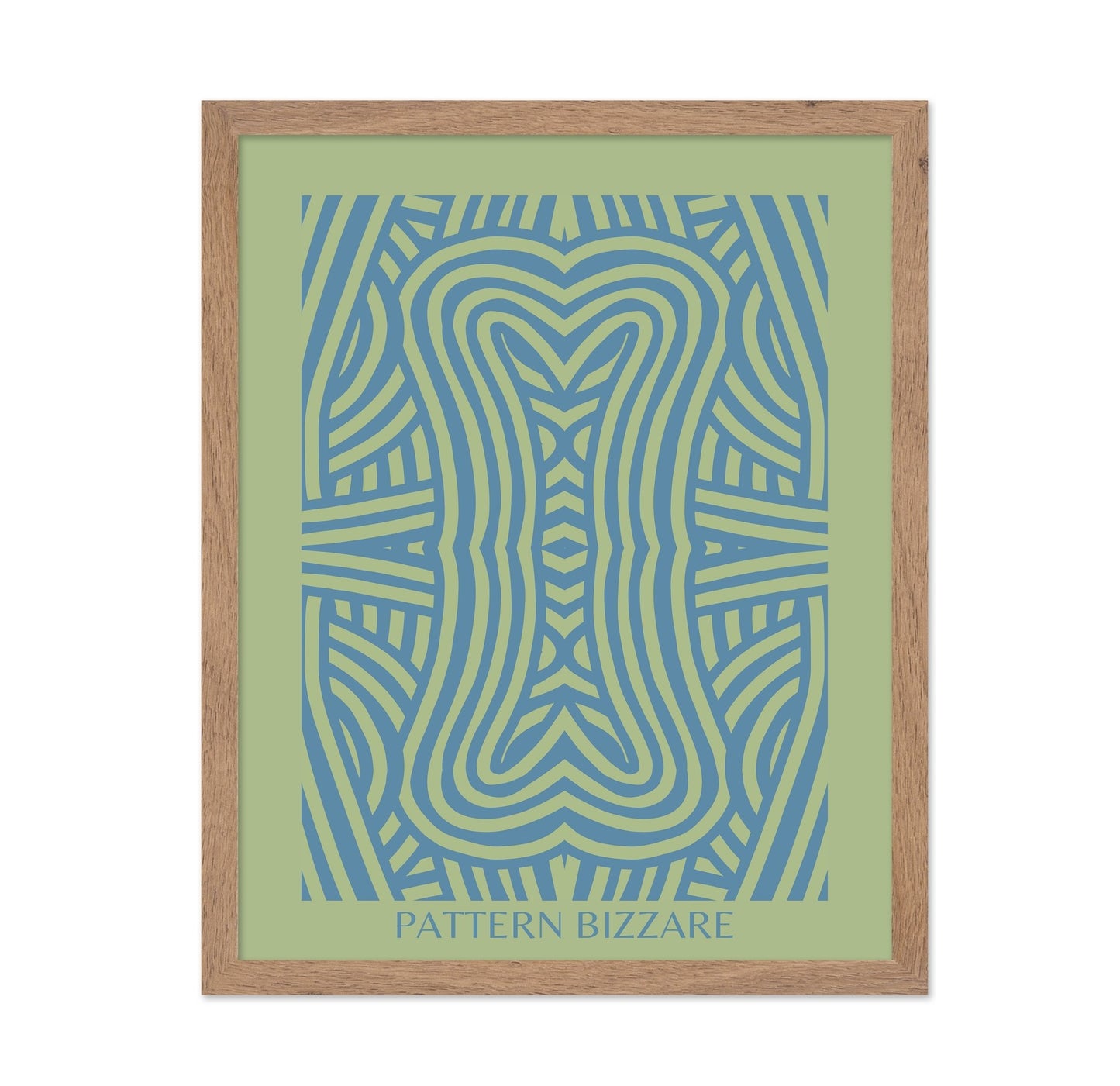 Pattern Bizarre In Bright Blue
