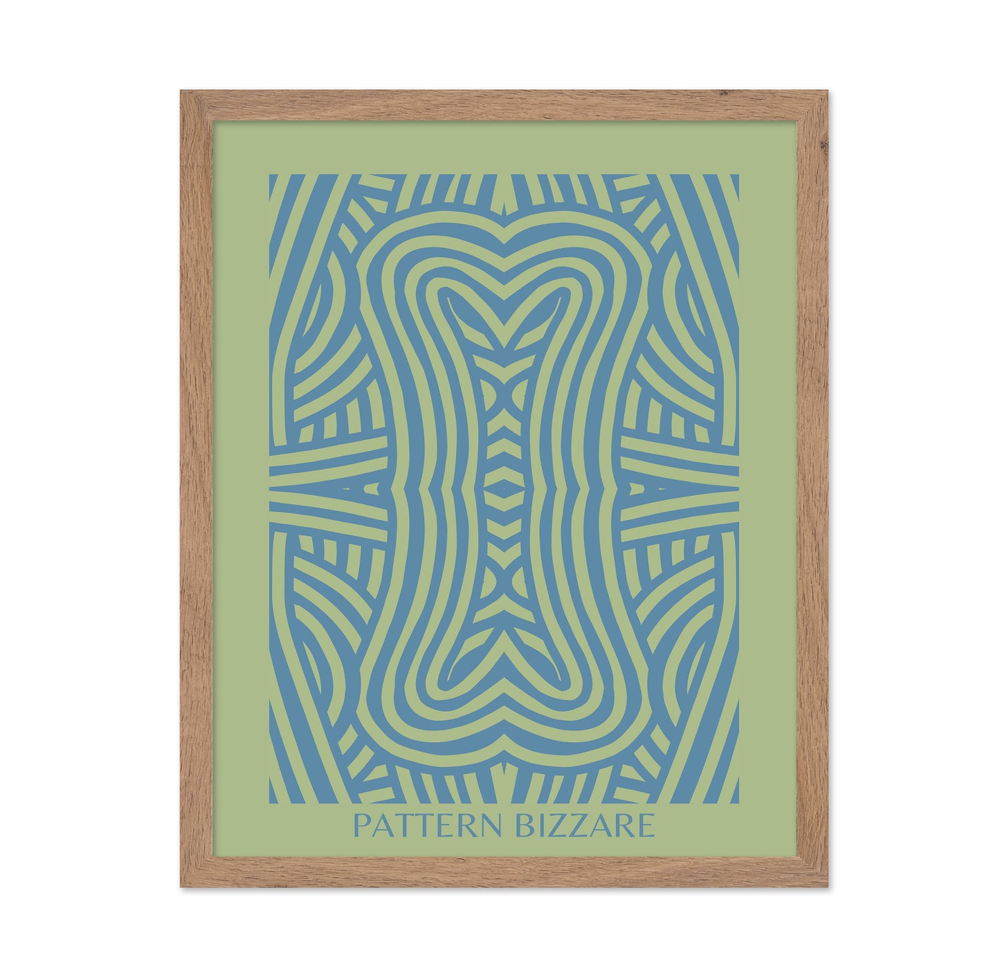 Pattern Bizarre In Bright Blue