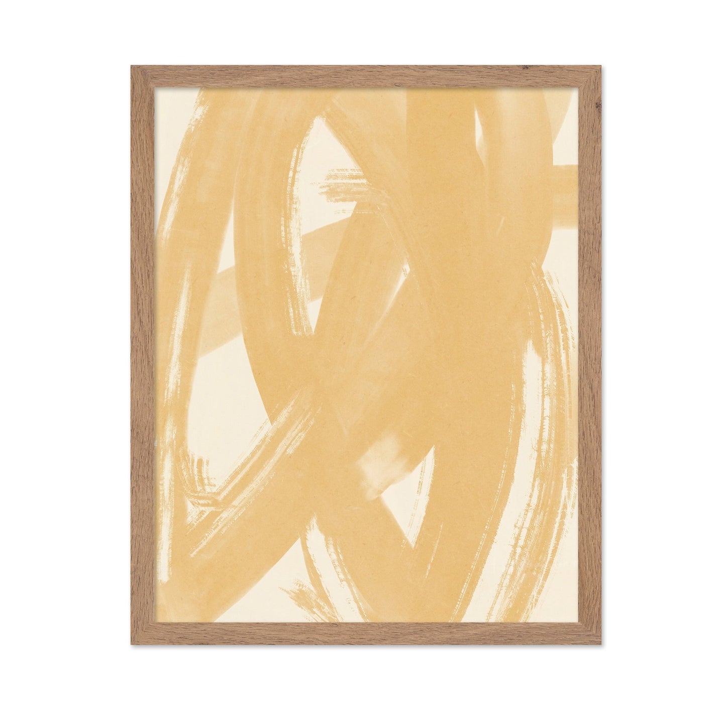 Dynamic Beige Brushstrokes