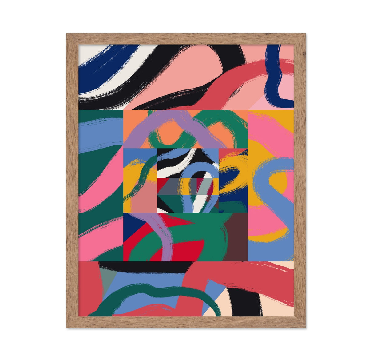 Colorful Line Ribbon Abstract