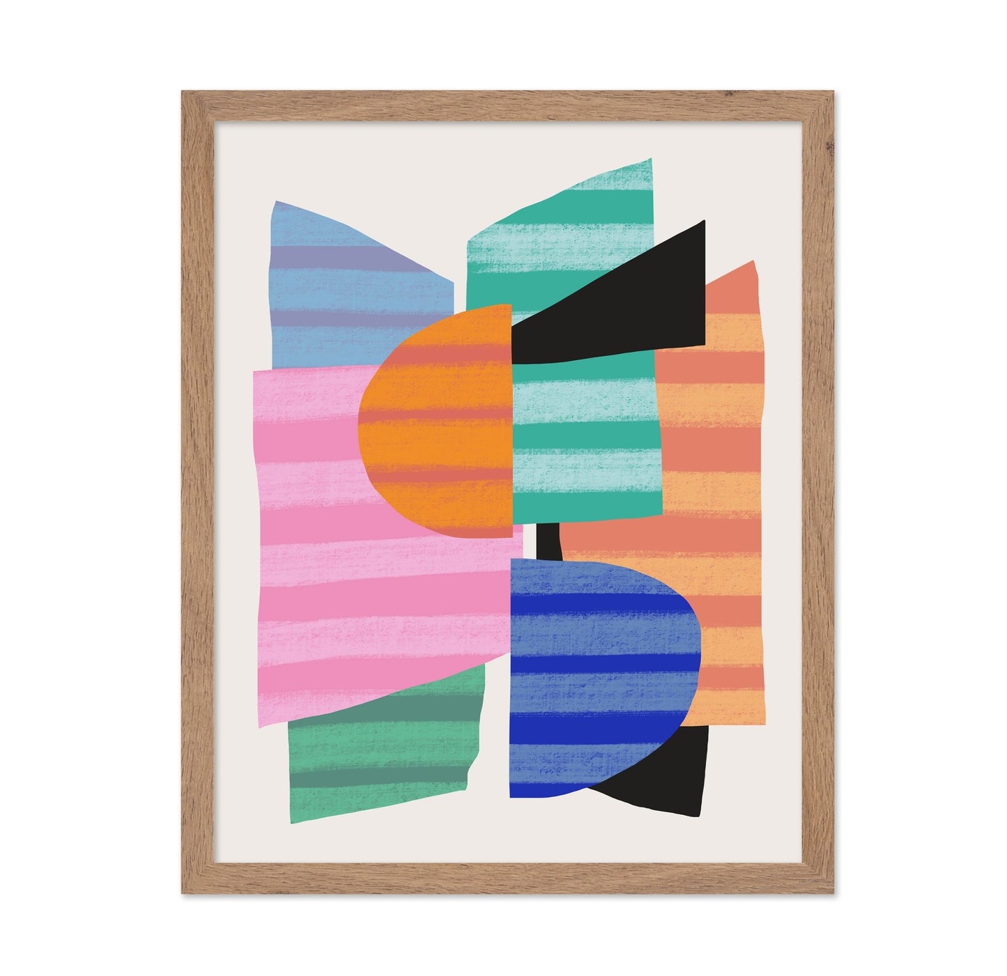 Abstract Stripe Minimal Collage No 1