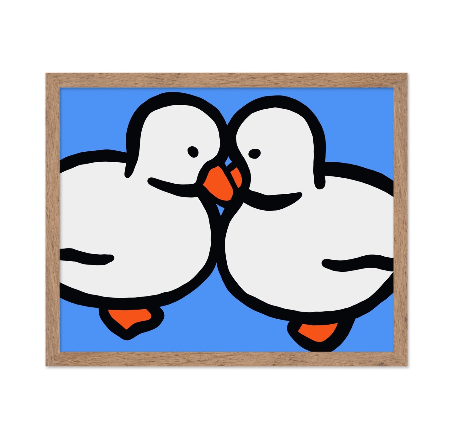 White Ducks With Orange Beaks