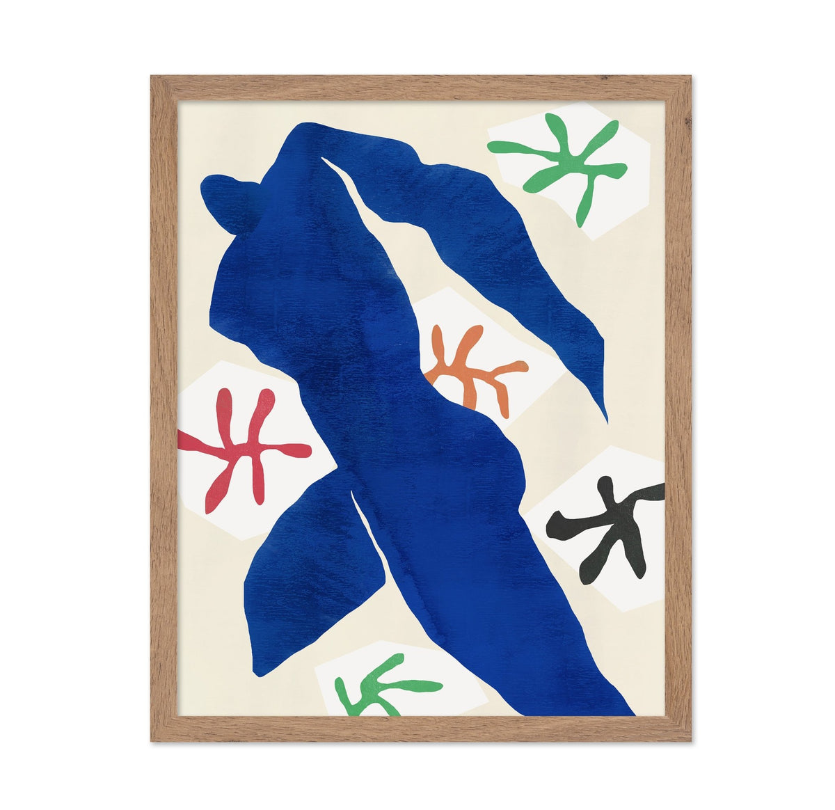 Abstract Blue Figure